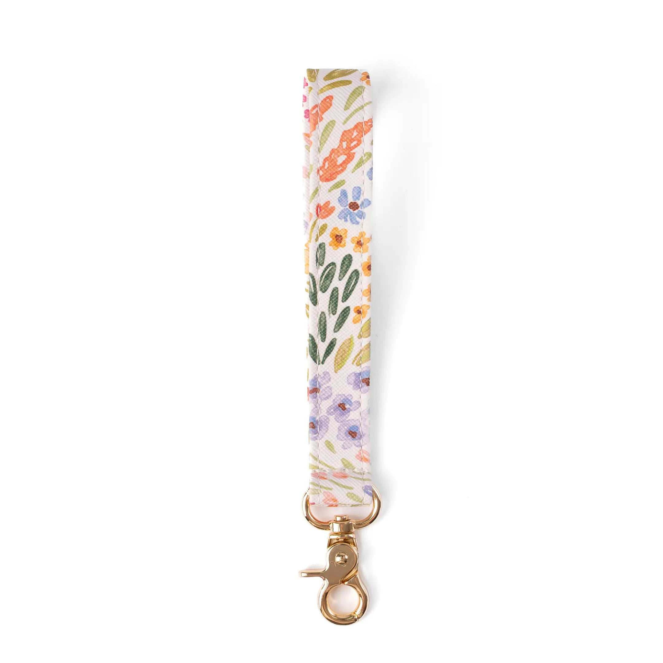 Countryside Blooms Wristlet Keychain - Vegan Leather
