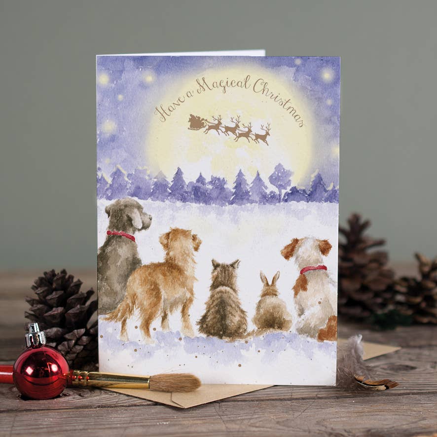 Wrendale Designs - A Magical Christmas Holiday Greeting Card