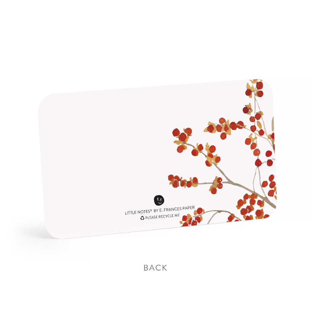 E. Frances Paper - Autumn Berry Pitcher Little Notes® | Fall Mini Notecards
