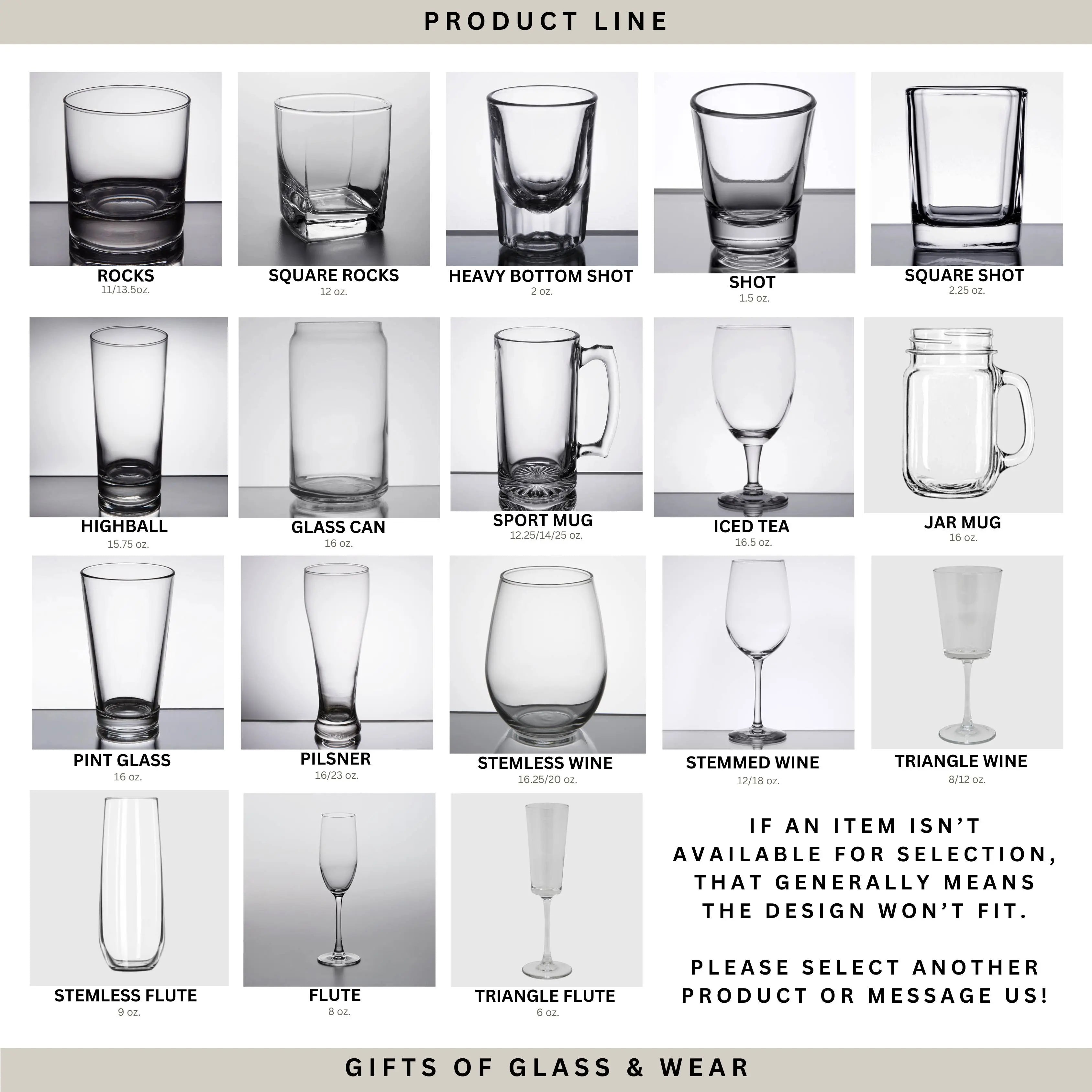 Practically Perfect in Every Way Etched Glass - Sandblast Drinkware Barware