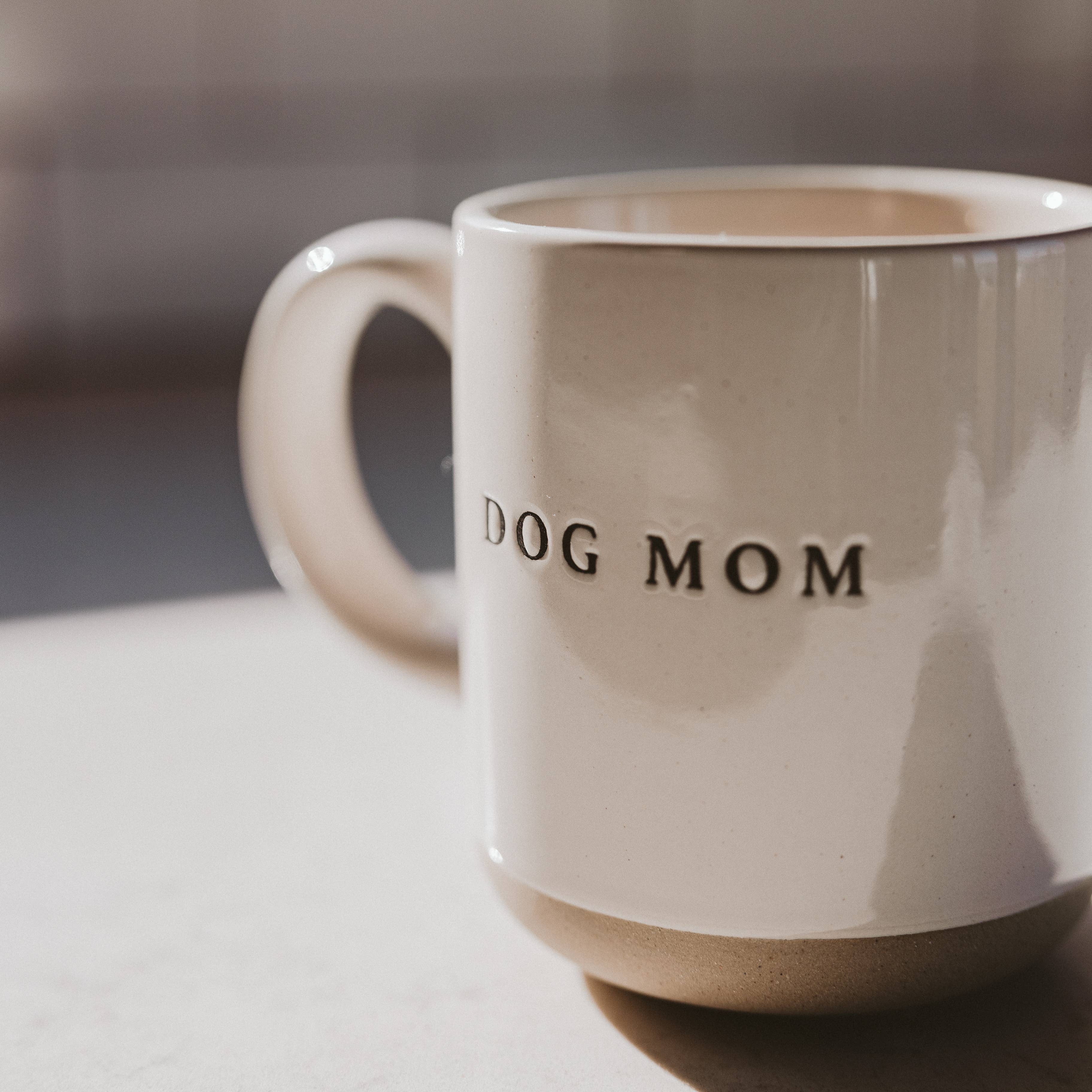 Dog Mom Stoneware Coffee Mug - Gifts & Home Decor
