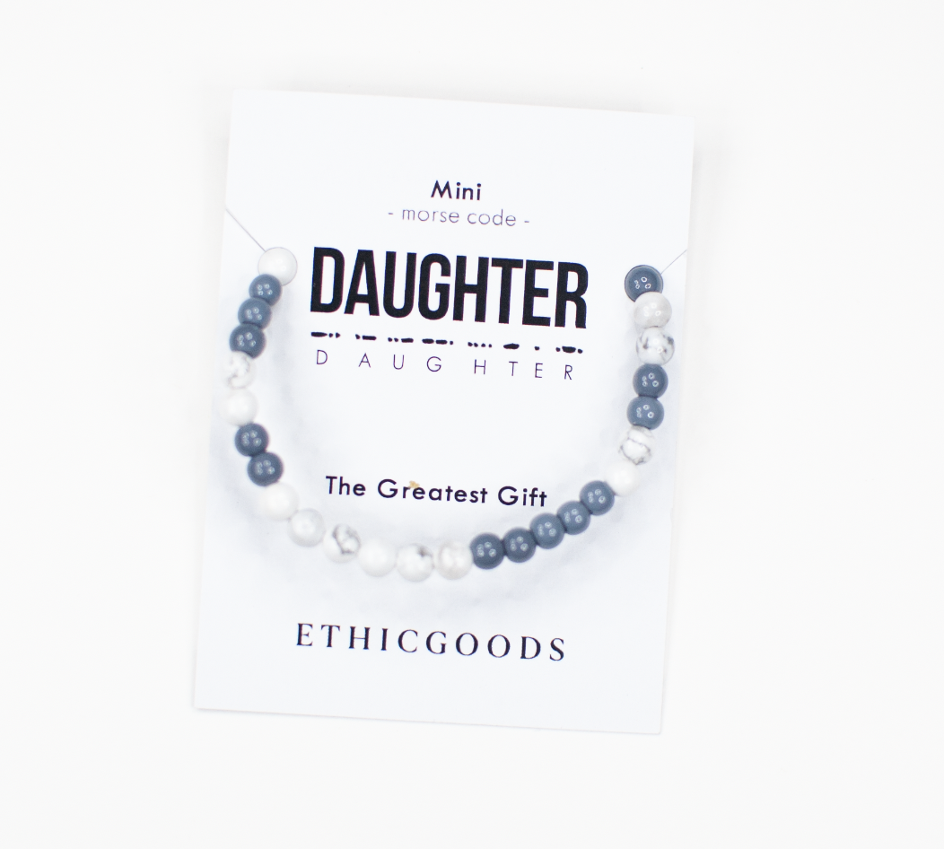 ETHICGOODS - MINI Morse Code Bracelet | DAUGHTER