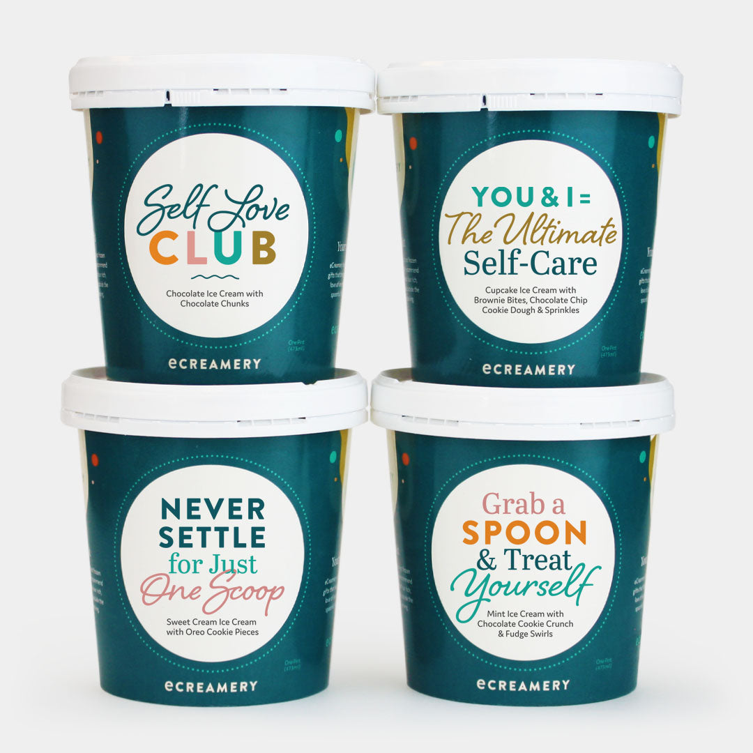 Ecreamery Online - Self Care Ice Cream Gift - 4 Pints