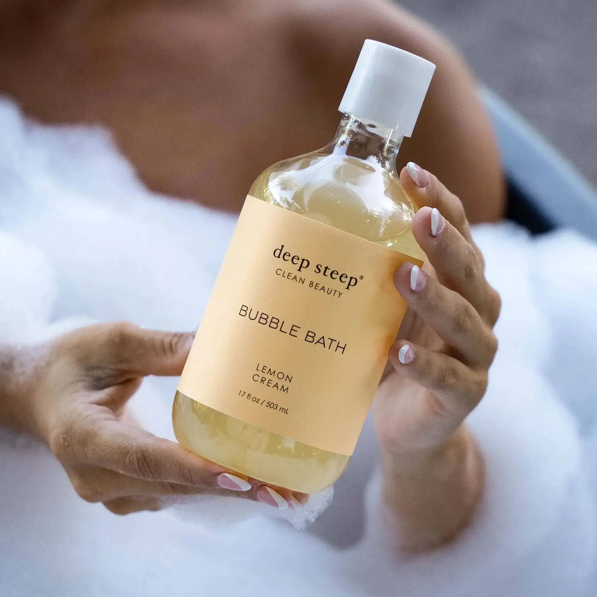 Lemon Cream Bubble Bath - Organic Moisturizing Formula 17oz