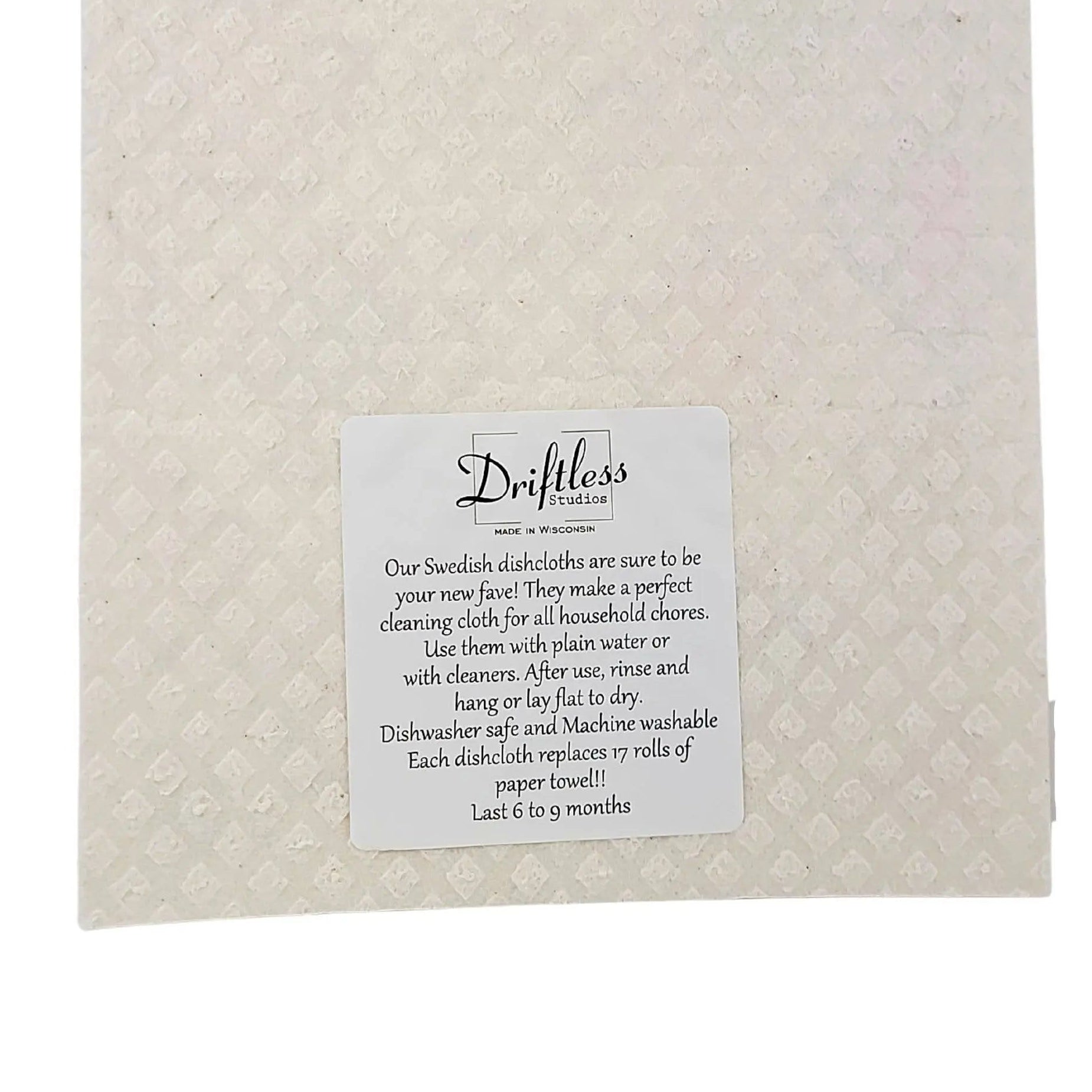 Driftless Studios - Snowman in a Winter Wonderland Dishcloth - Holiday Decor