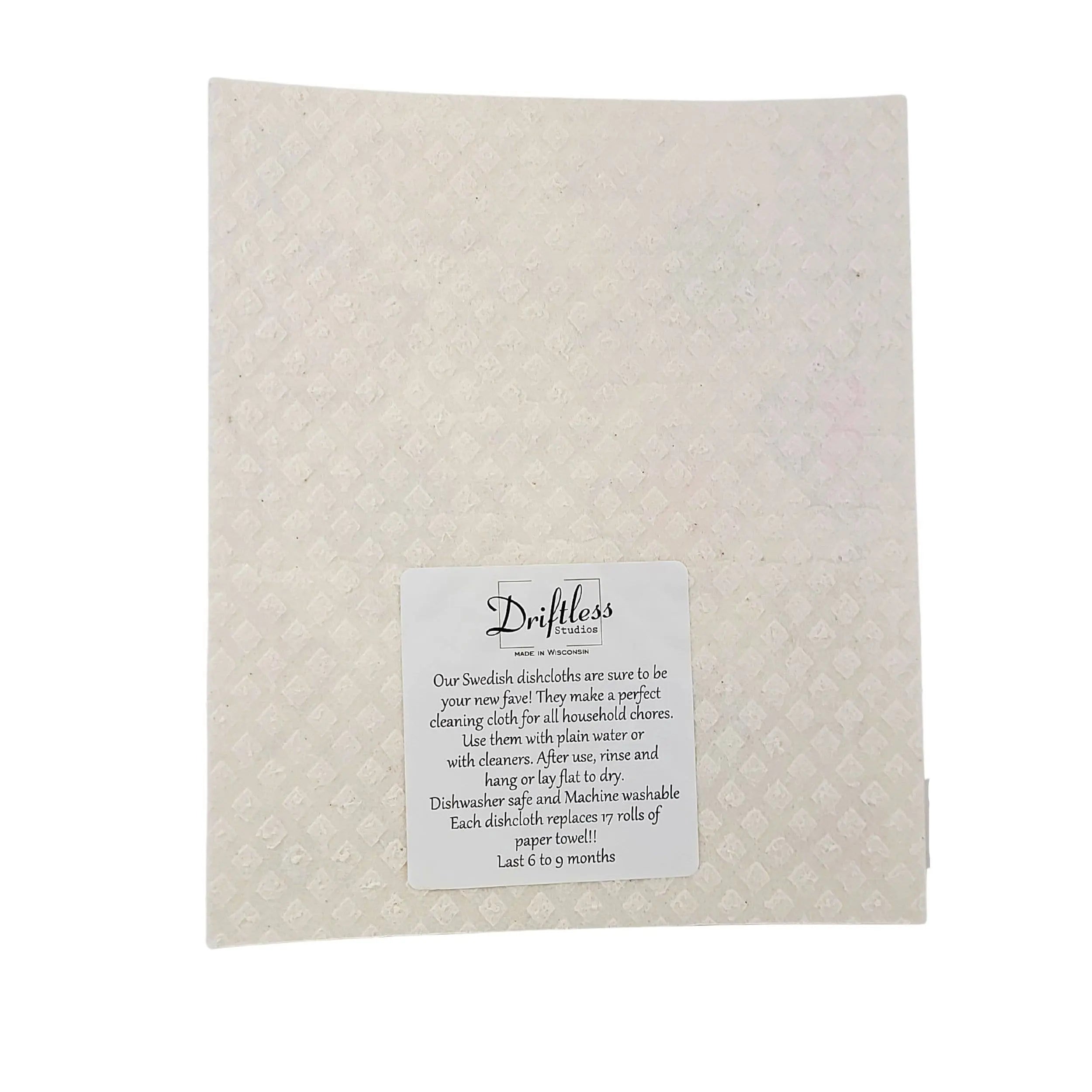 No Rain No Flowers Swedish Dishcloth - Spring Garden Decor by Driftless Studios