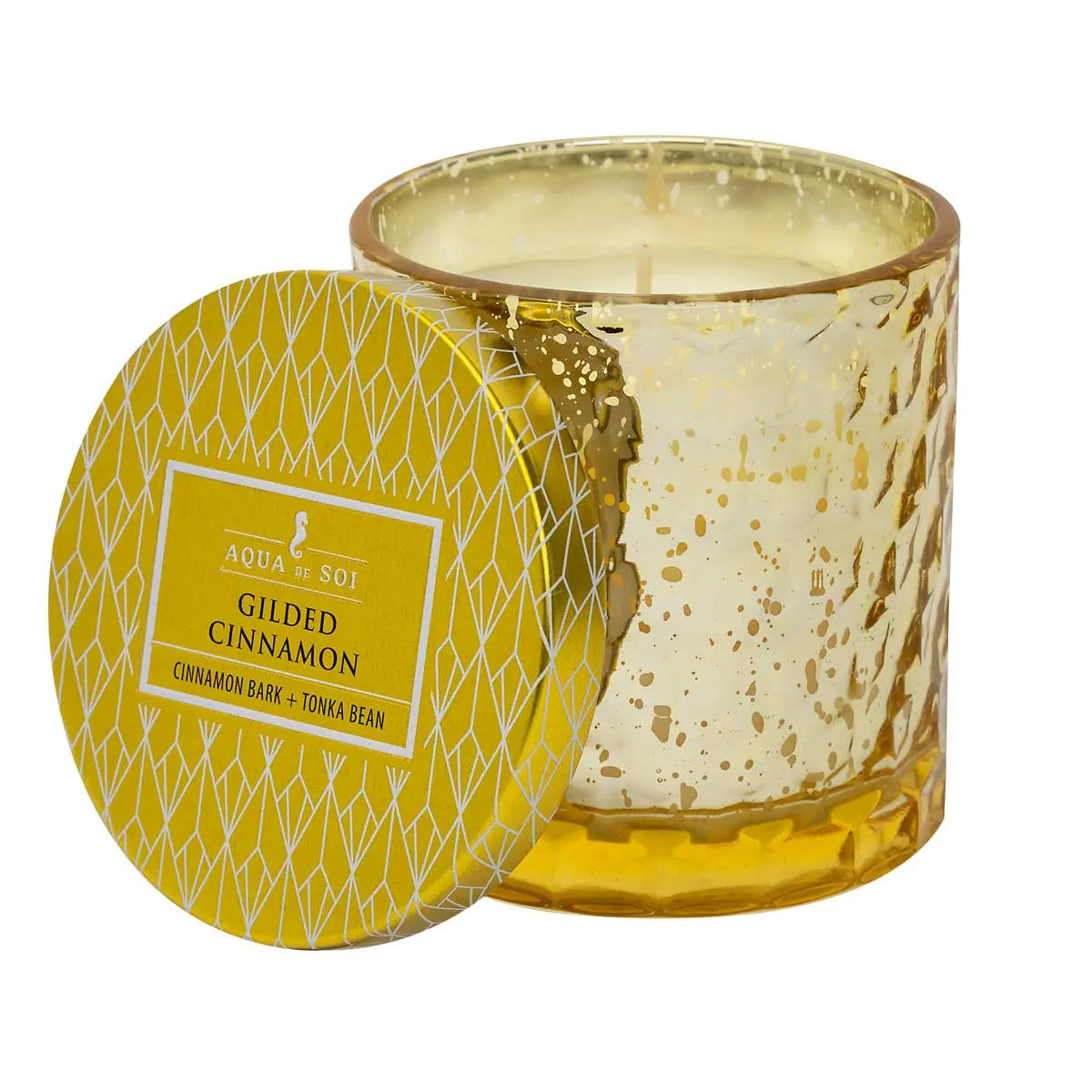 Gilded Cinnamon 5oz Holiday Jar Candle - Cinnamon Bark & Tonka Bean