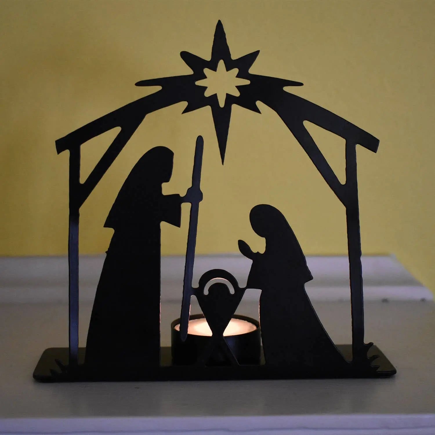 Metal Nativity Scene 6" - Handcrafted Recycled Fair Trade Christmas Decor
