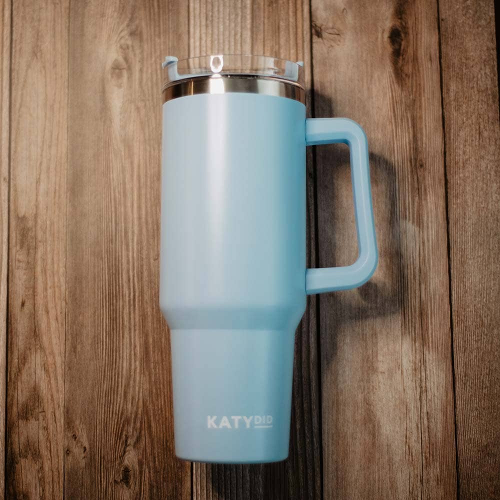 Katydid - Light Blue Travel Tumbler 40 Oz: Light Blue