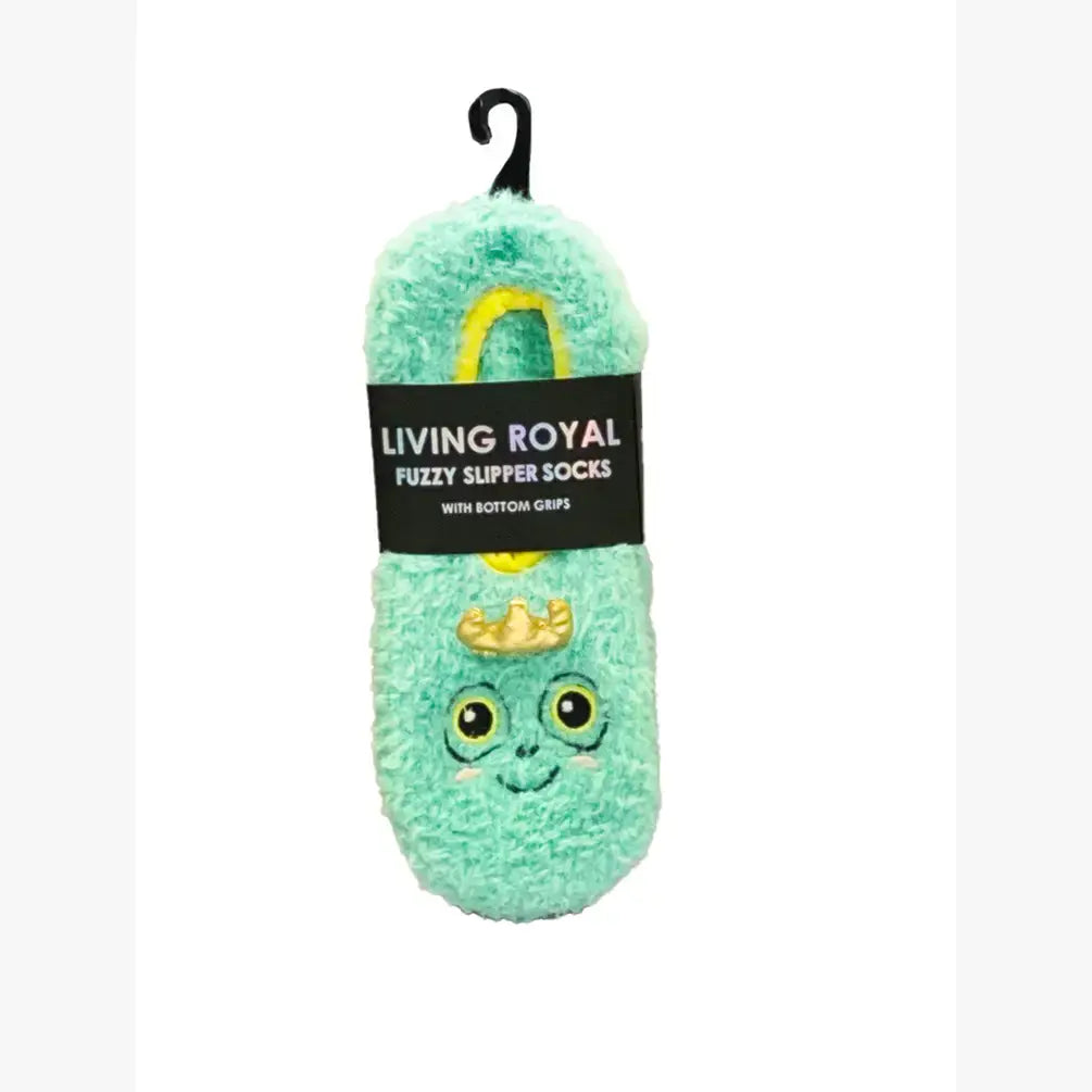 Living Royal - Fuzzy Slipper Socks w/ 3D Ears - Kitty Cat - Tan