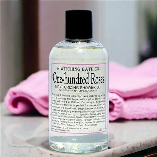 One-hundred Roses Shower Gel - Romantic Rose Fragrance 8oz