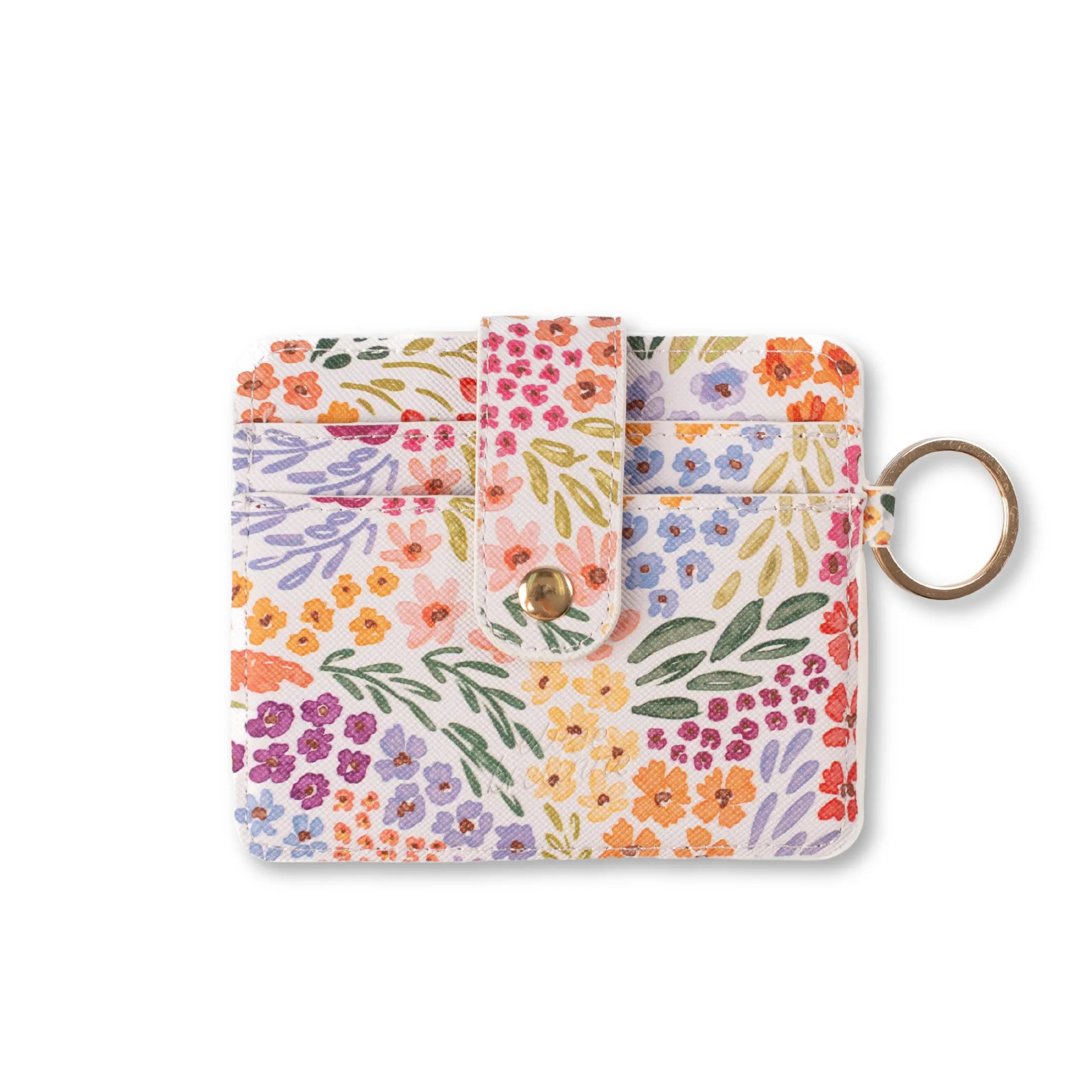 Countryside Blooms Card Wallet - RFID Blocking Vegan Leather