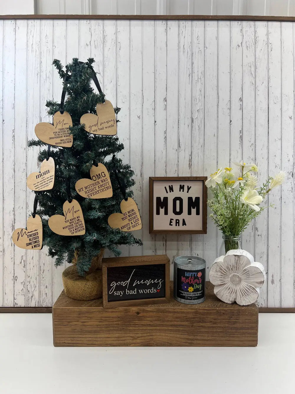 Mom Thank You Heart Ornament - Strong & Independent - Mother's Day Gift - Made in USA