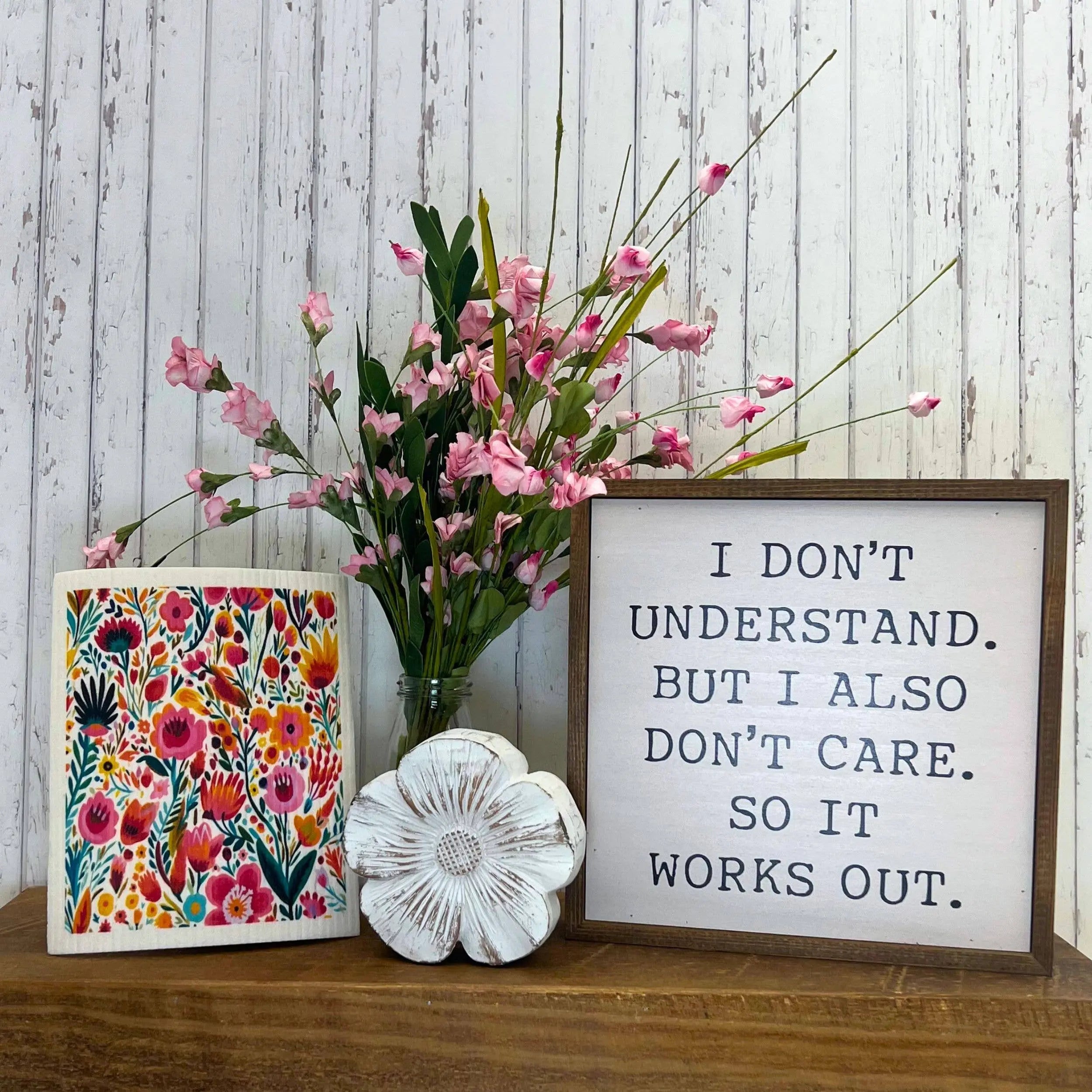 Driftless Studios - Tropical Flower Garden Swedish Dishcloths- Summer Decor