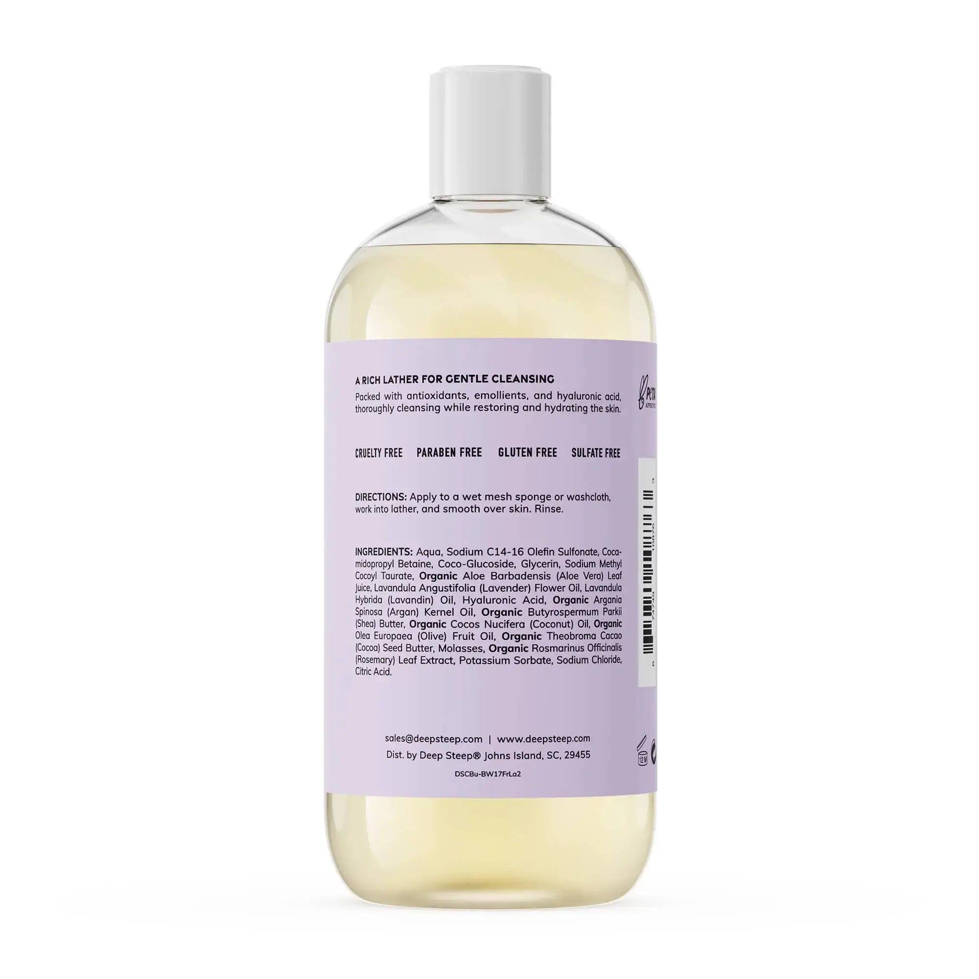 Fresh Lavender Body Wash - 100% Aromatherapy Essential Oil Blend 17oz