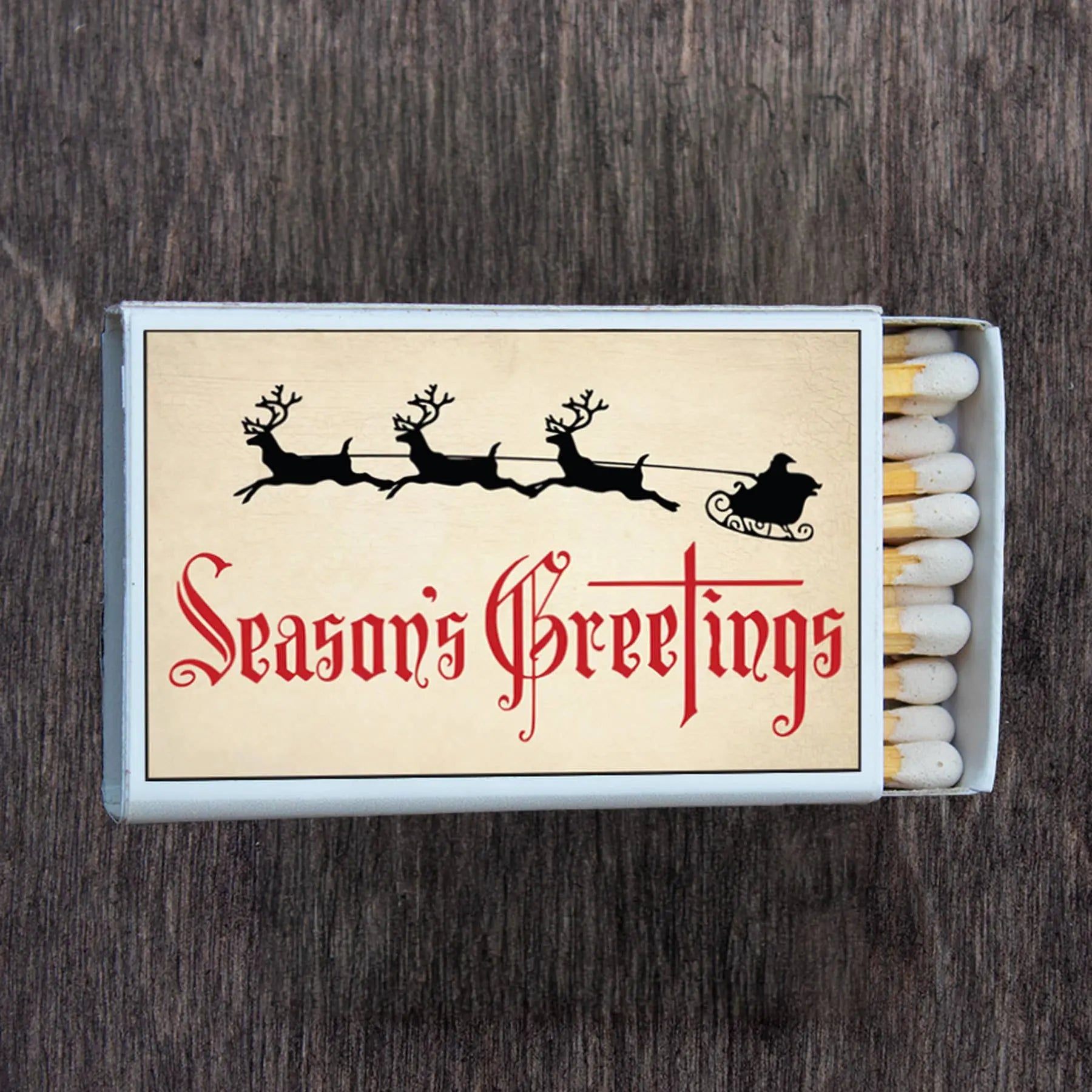 Most Amazing - Christmas Season's Greetings Matchbox Candle Acc • Matches