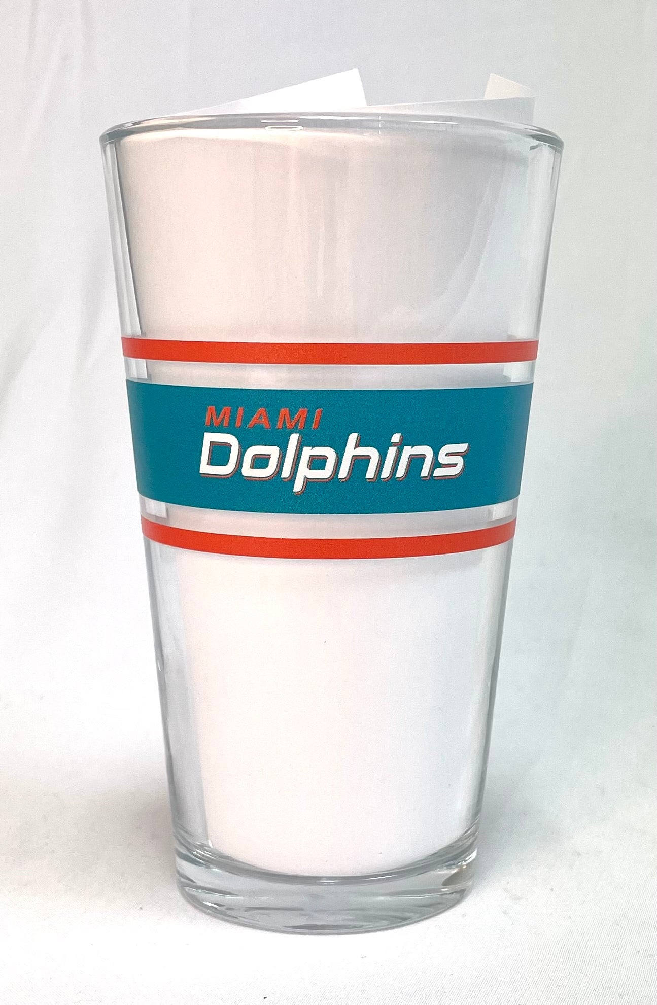 Miami Dolphins Mid Stripe Pint