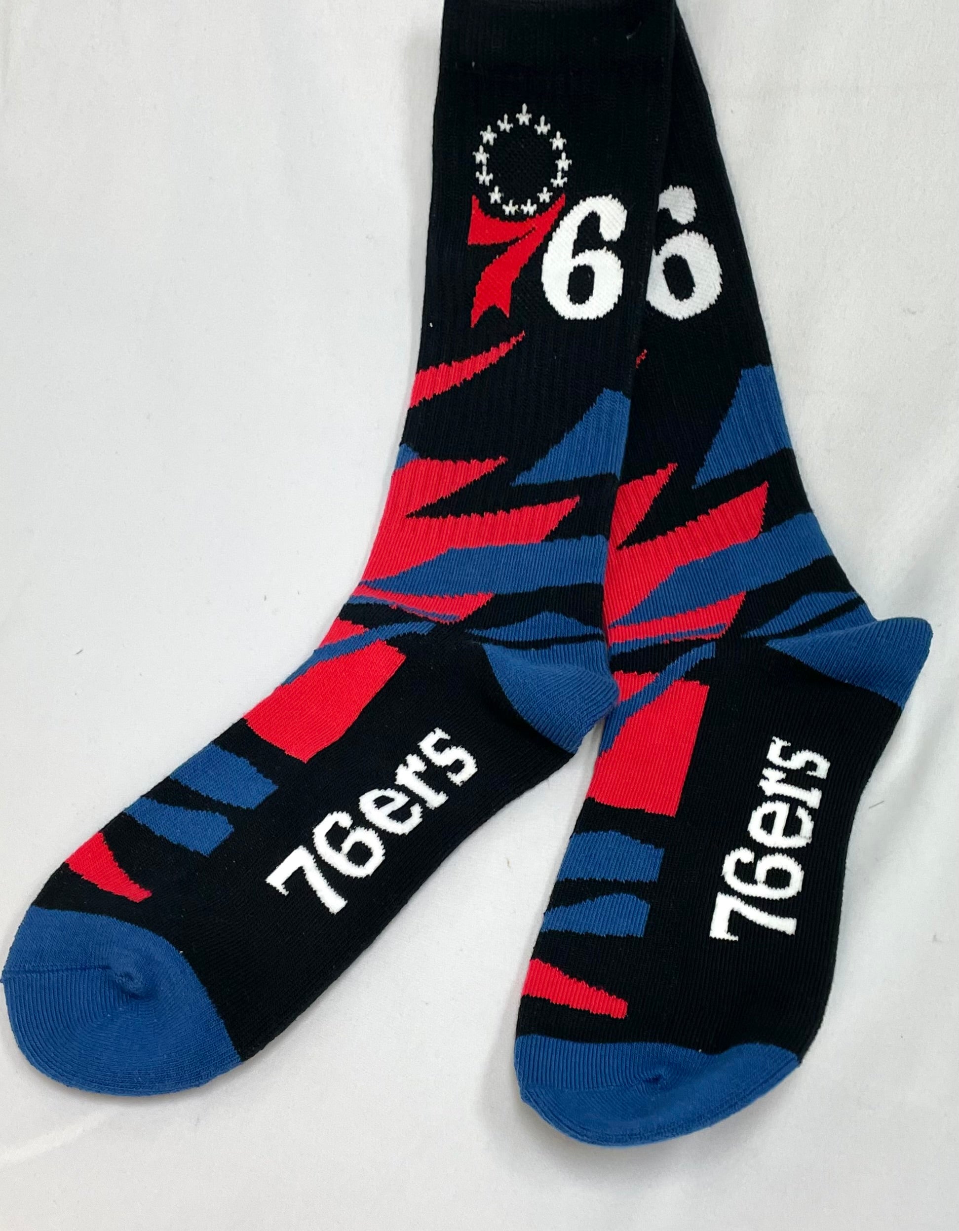 Philadelphia 76ers Shattered Camo Socks - Size Large