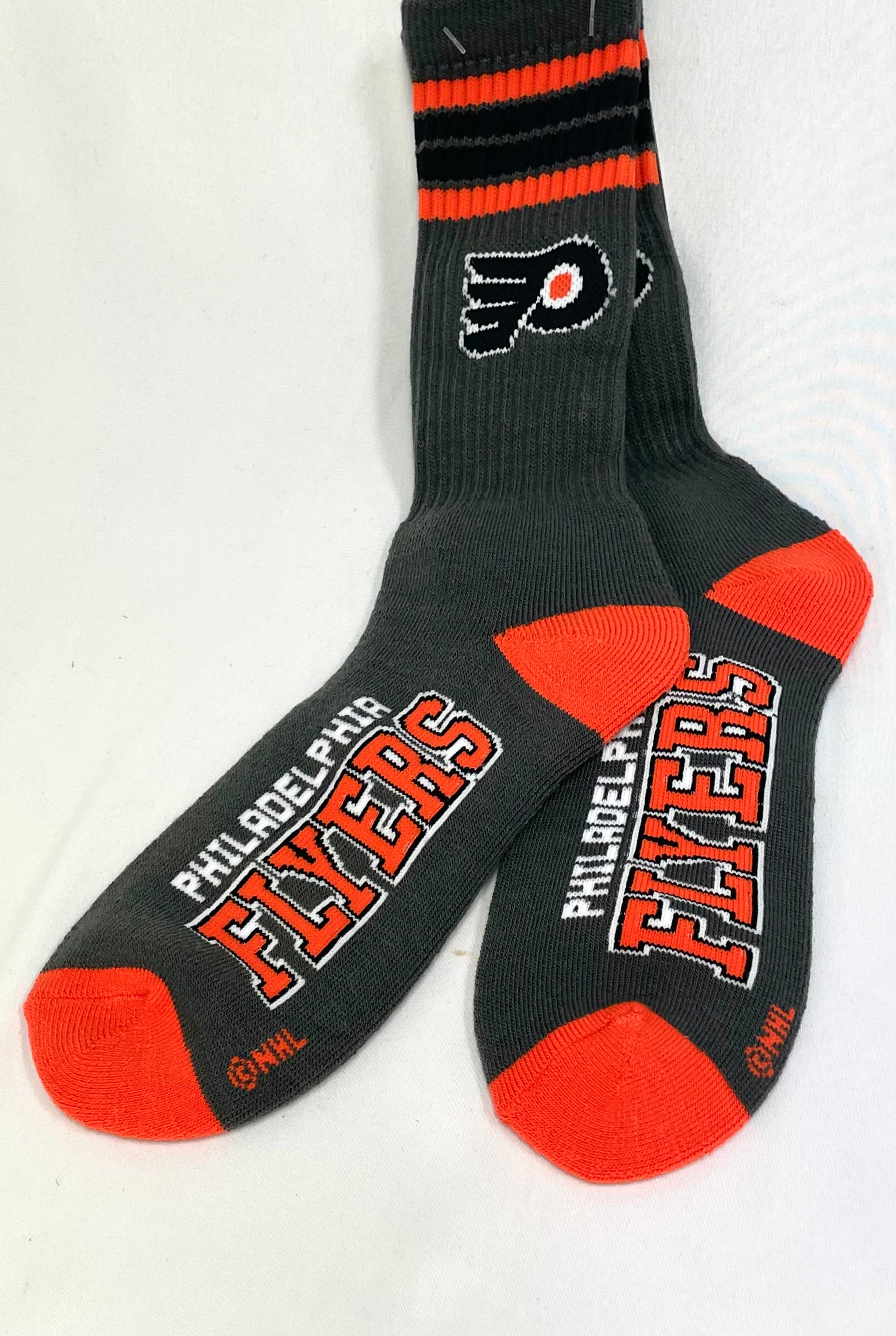 Philadelphia Flyers Large 4 Deuce Socks