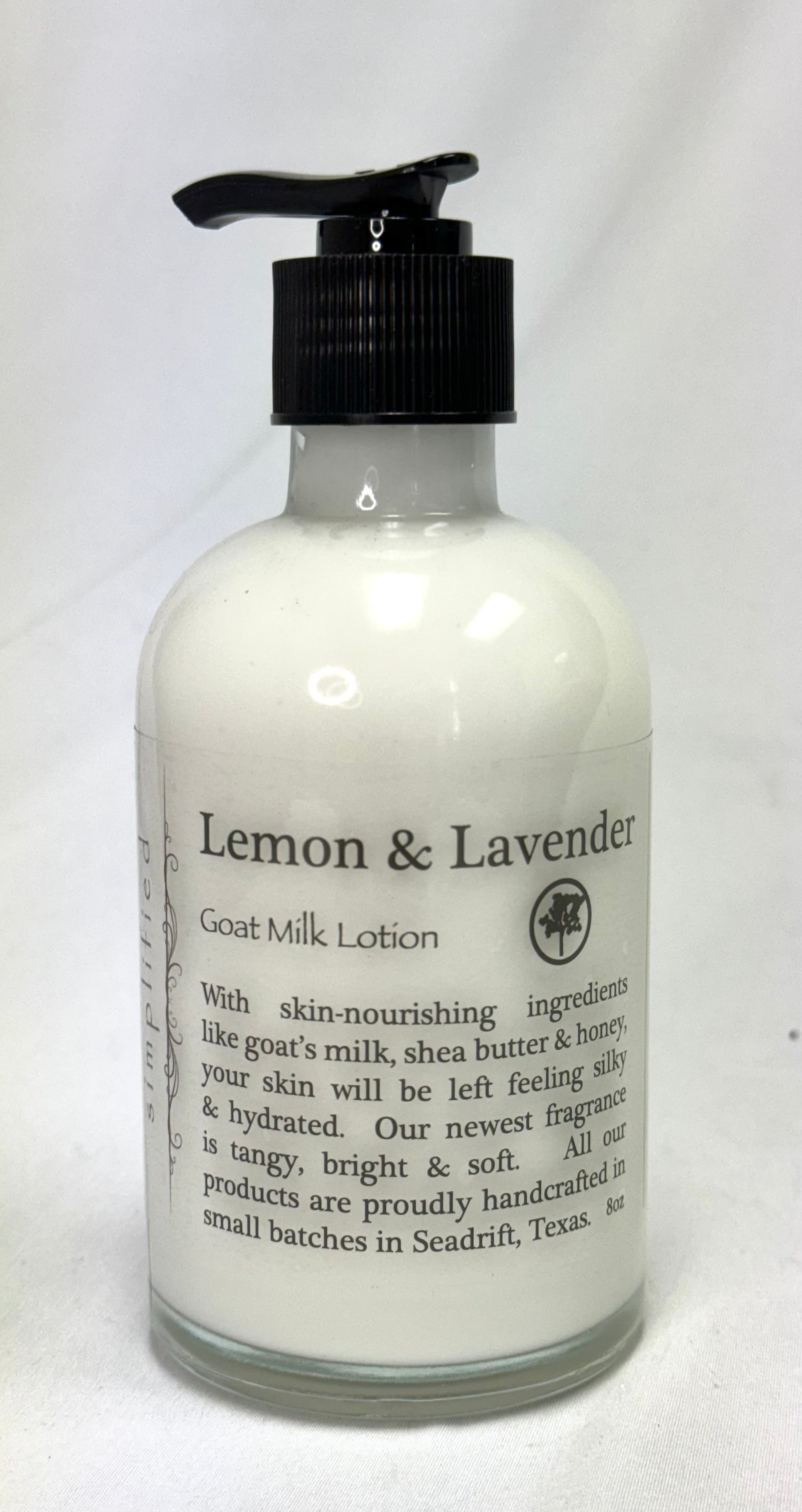 8oz Goat Milk Lotion: Lemon & Lavender