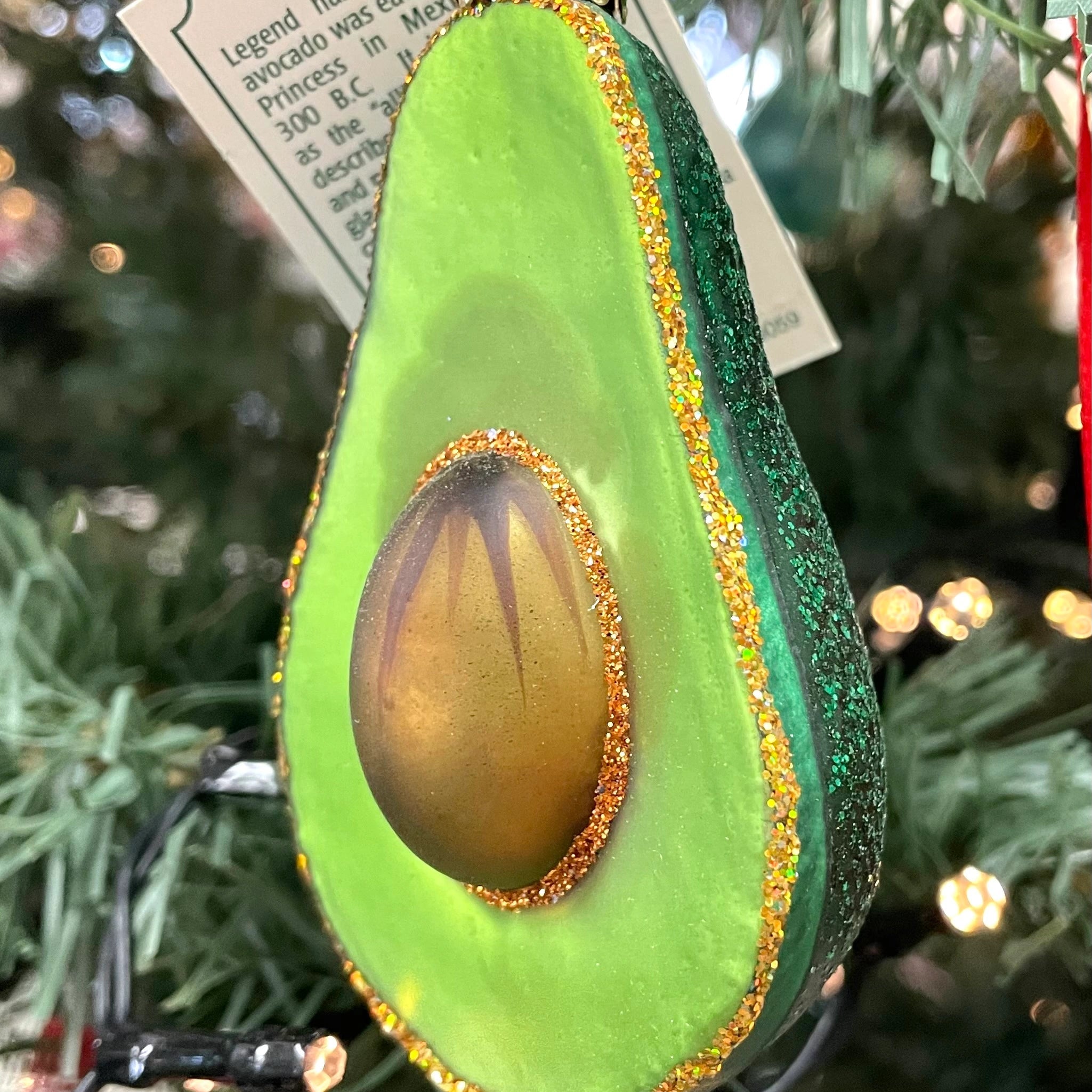 Navidad del Viejo Mundo - Adorno de árbol de aguacate