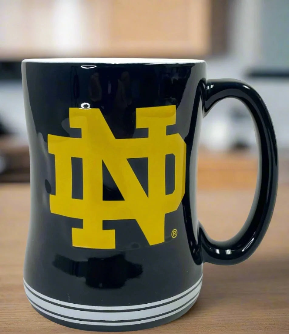 Logo Brands - Taza solidaria de 14 oz de los Notre Dame Fighting Irish