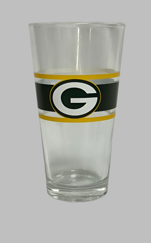 Green Bay Packers Striped Pint Glass