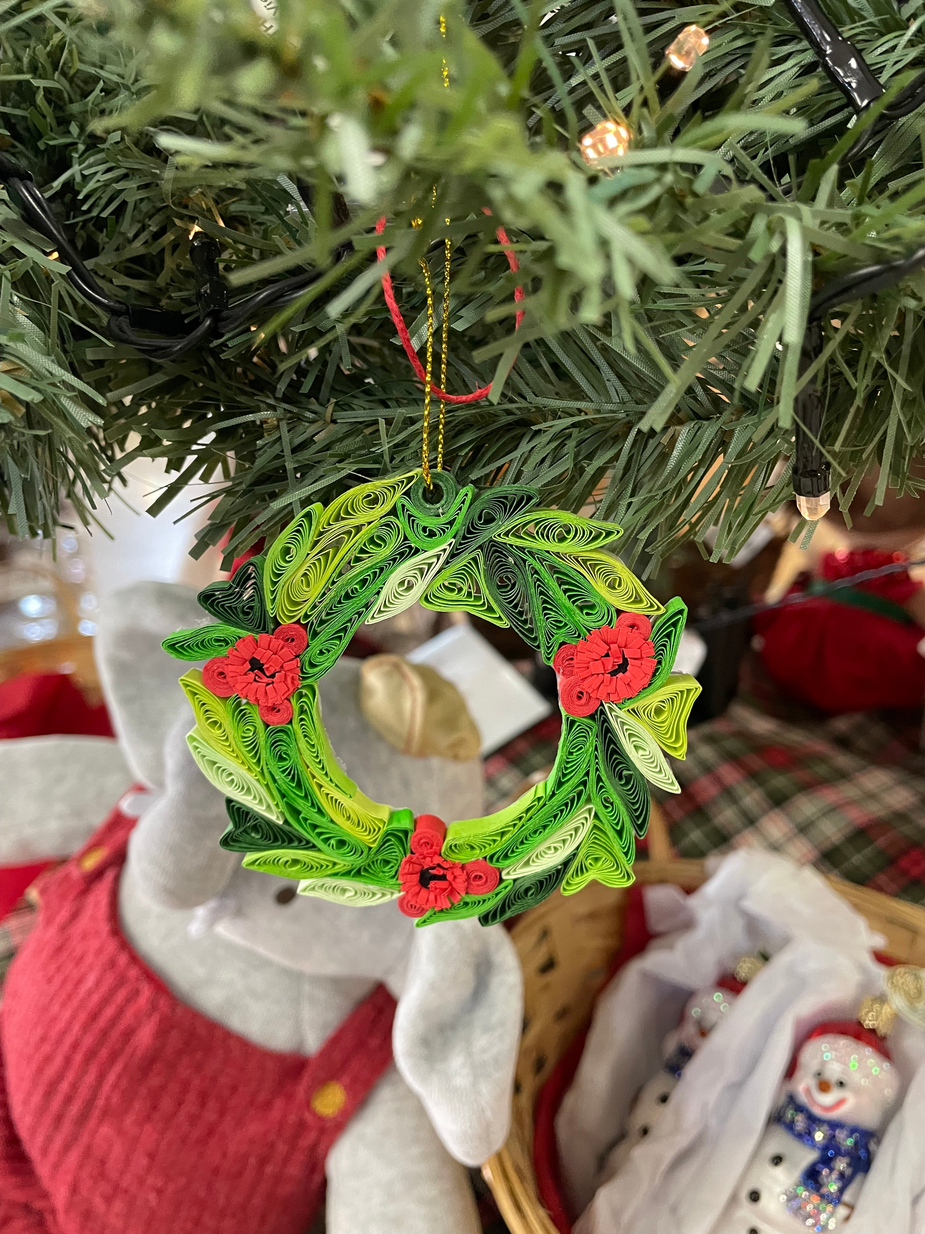 Quill Wreath Ornament