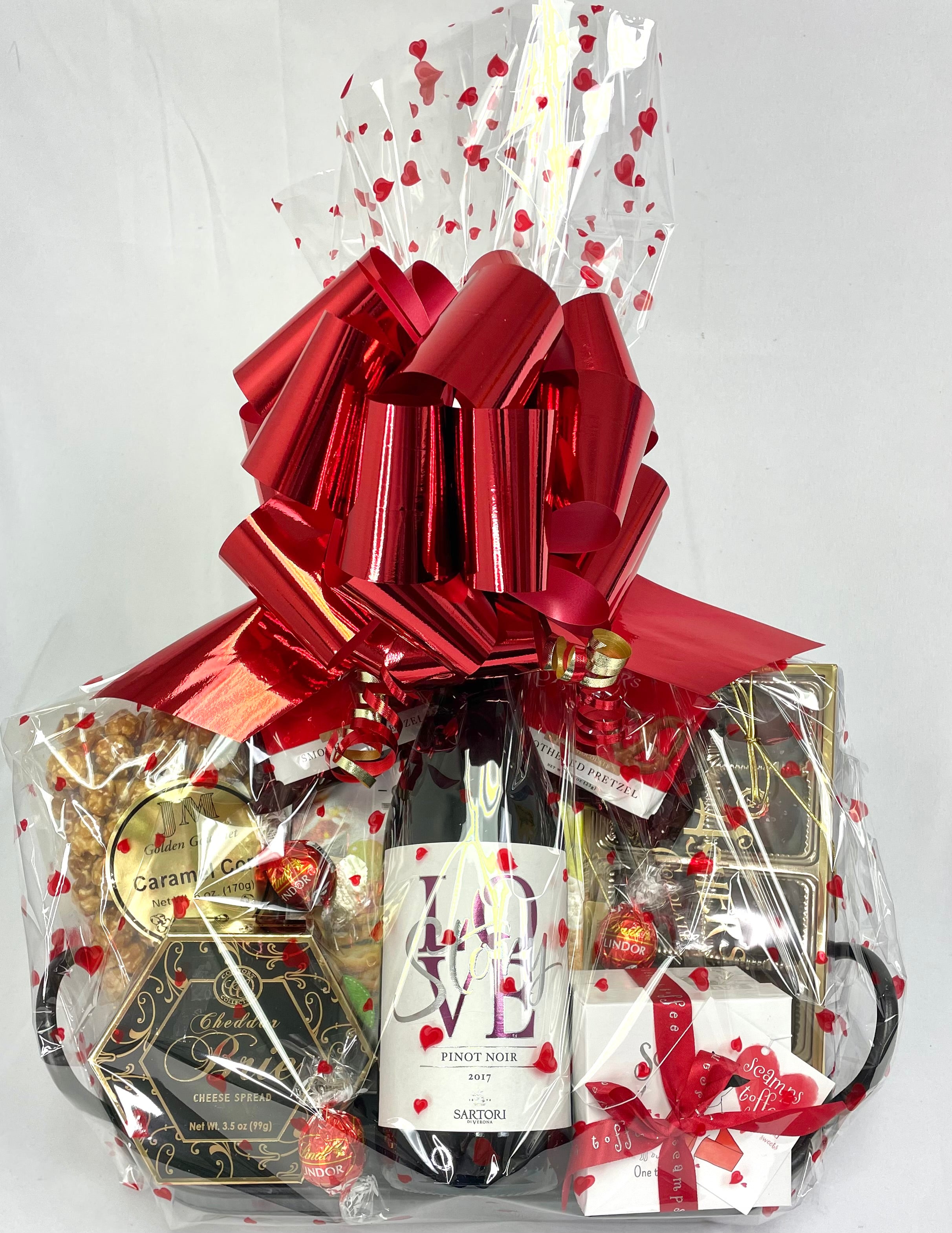 Valentines Wine Gift Basket