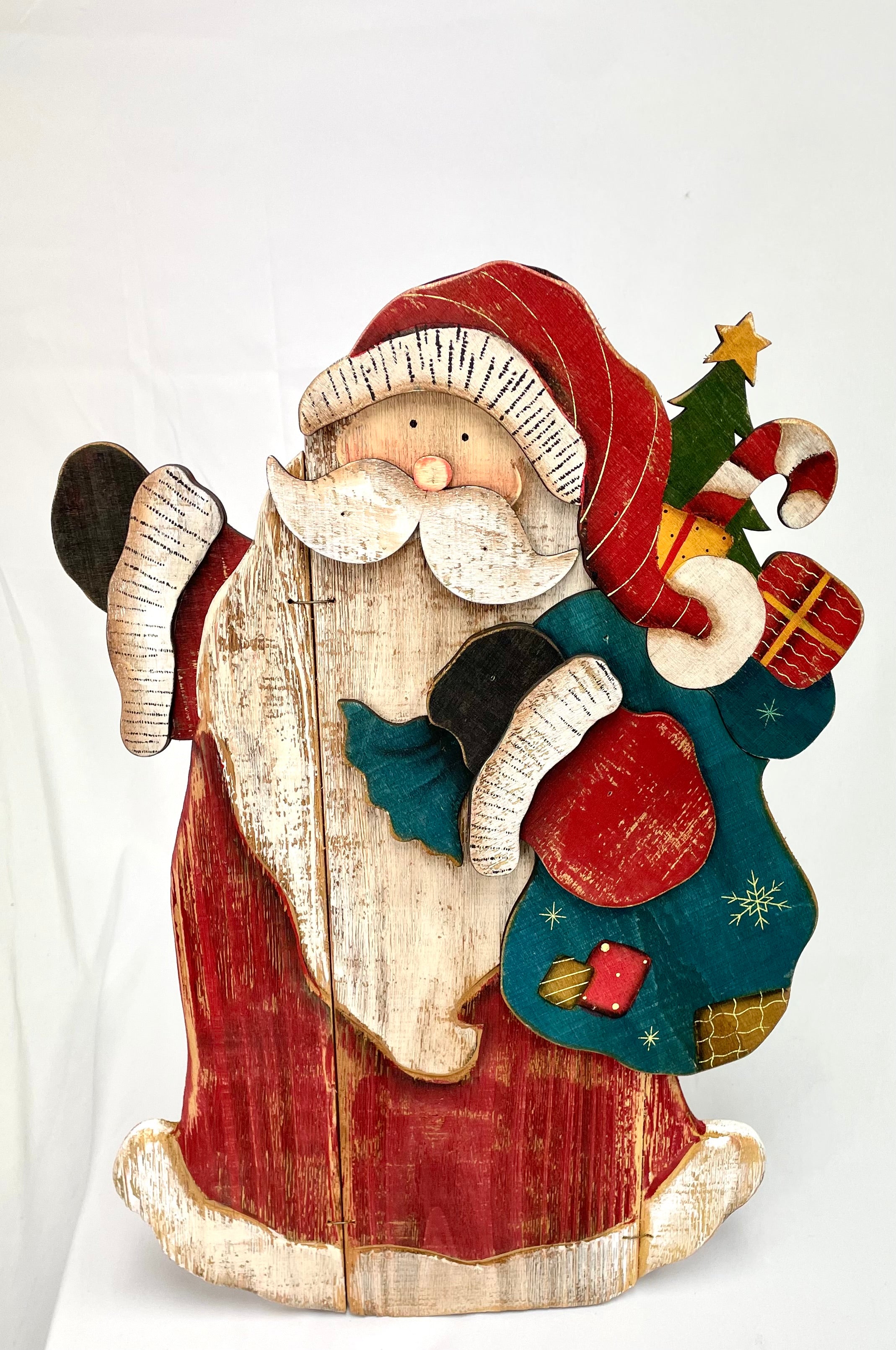 Santa Claus Holiday Display With Easel - Clearance