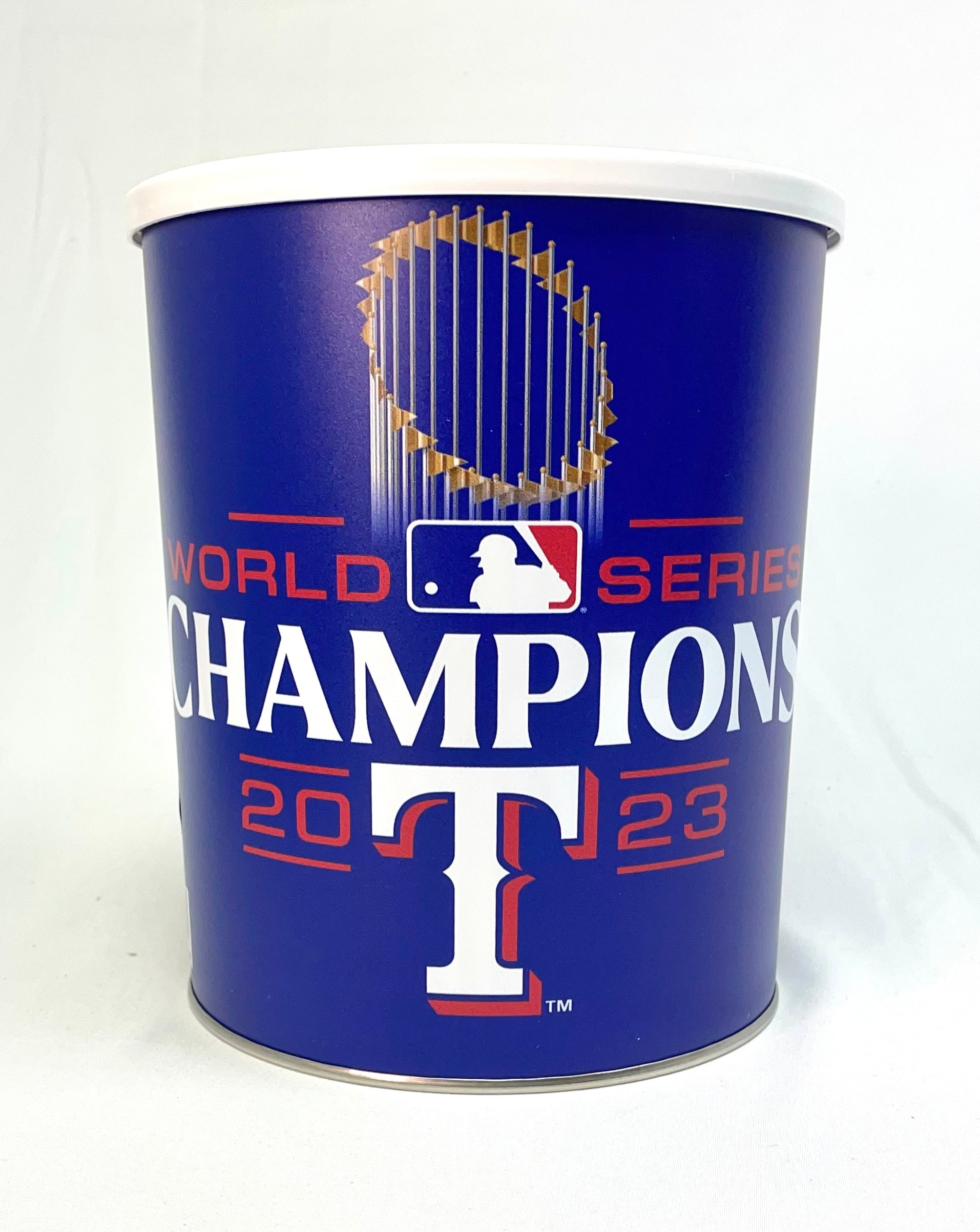 Texas Rangers 2023 World Series Champions Gift Tin Basket