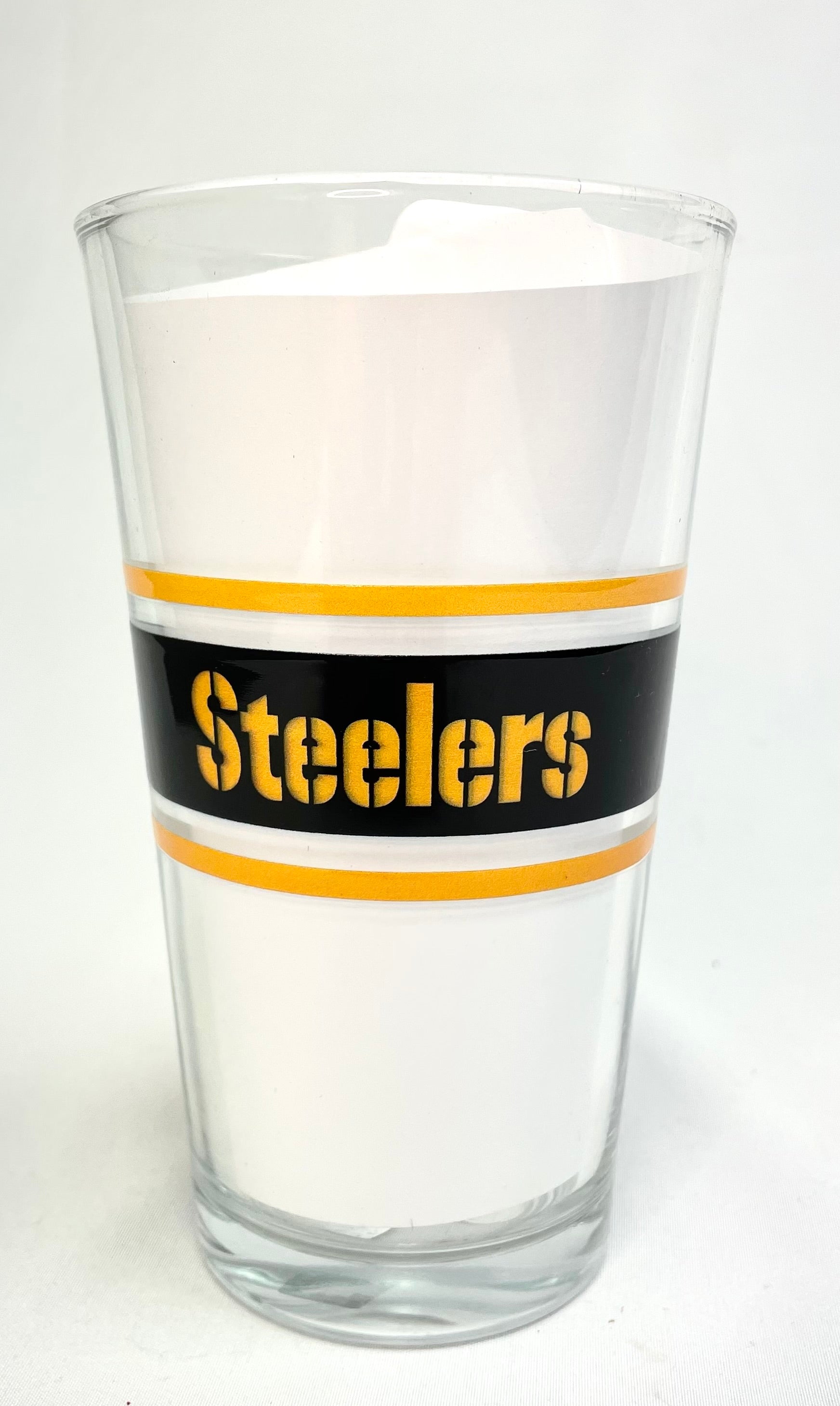 Pittsburgh Steelers Mid Stripe Pint Glass