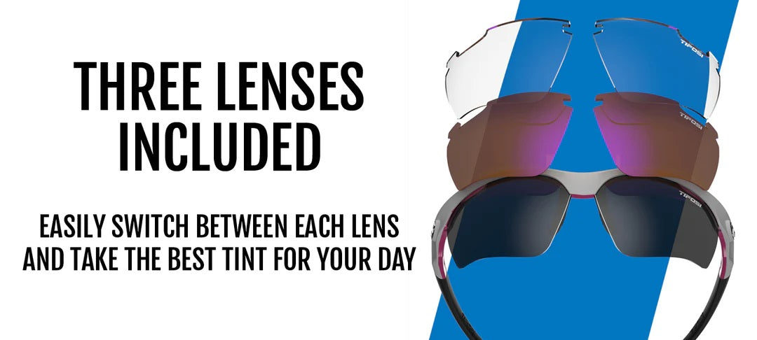 Tifosi - Vero Race Pink Interchangeable Sunglasses/Protective lenses