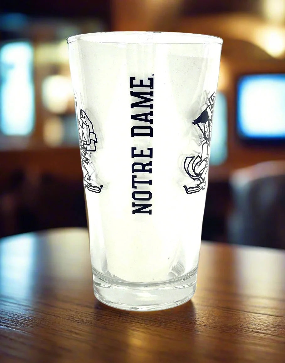 Logo Brands - Notre Dame 16oz Pint Glasses