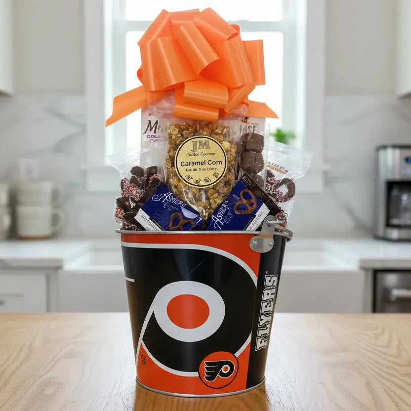 Philadelphia Flyers Gift Basket – Gourmet Snacks in Official NHL Ice Bucket