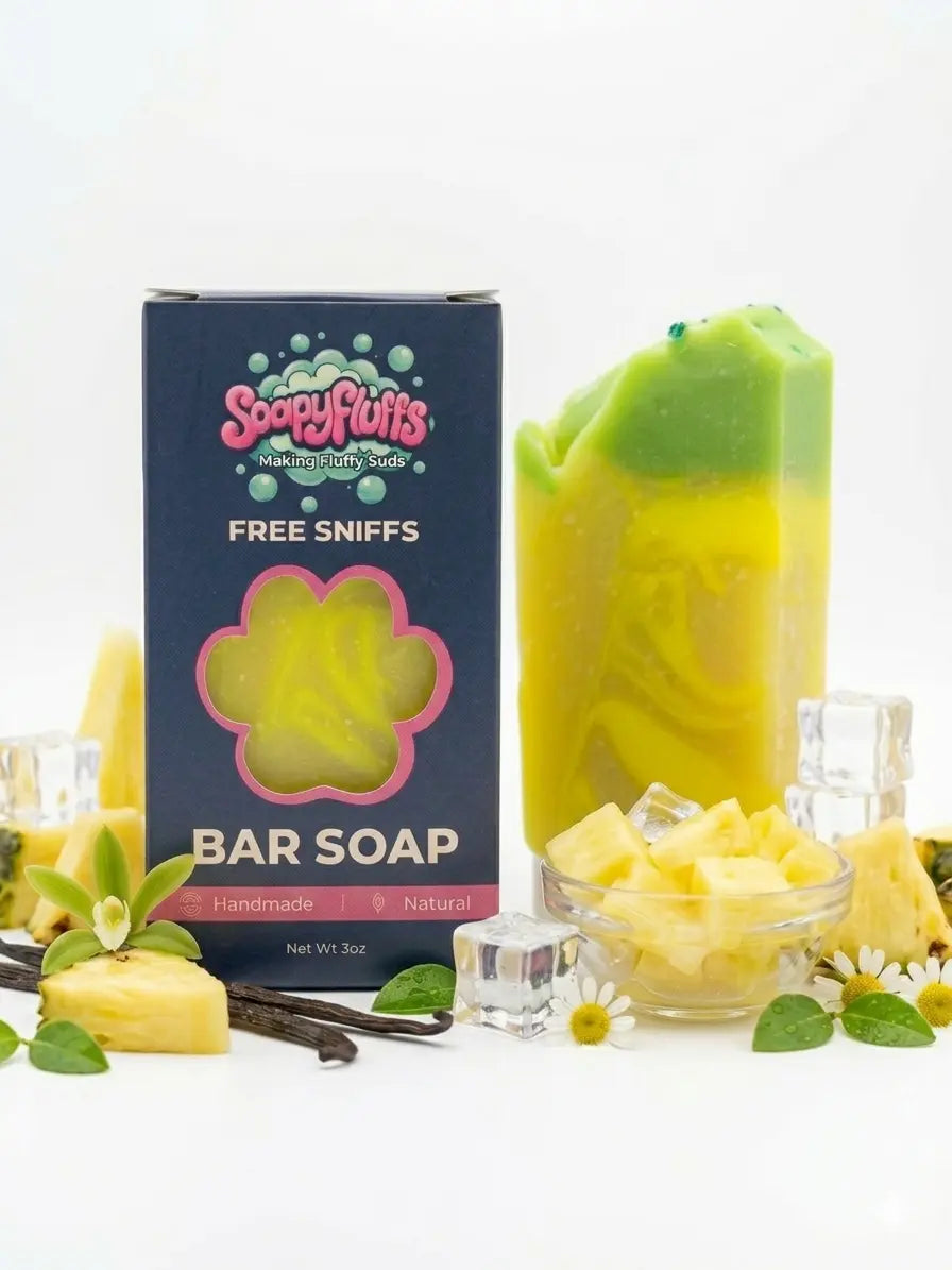 Pineapple Whip Tallow Soap - Tropical Scented & Coconut-Free Moisturizing Bar