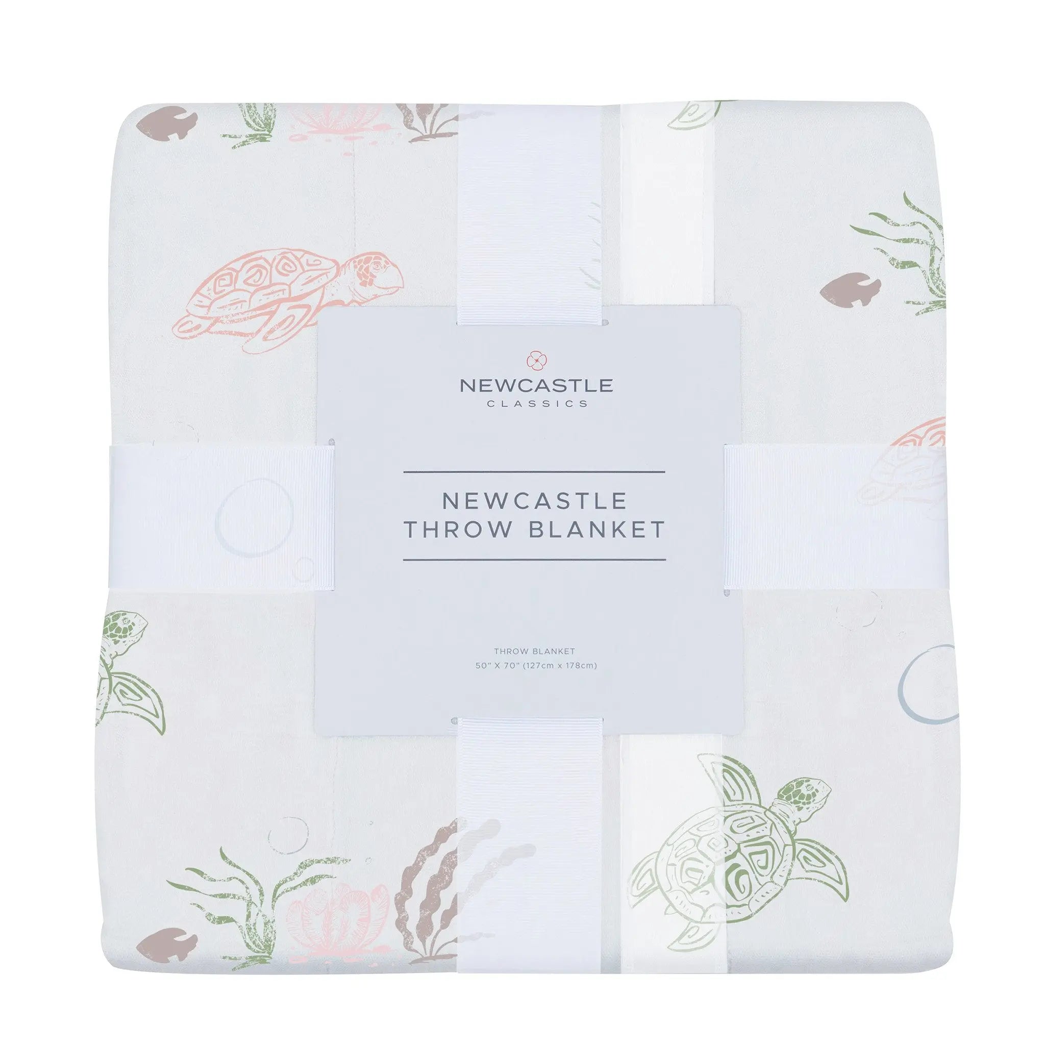 Turtles Bamboo Muslin Throw Blanket Newcastle Classics
