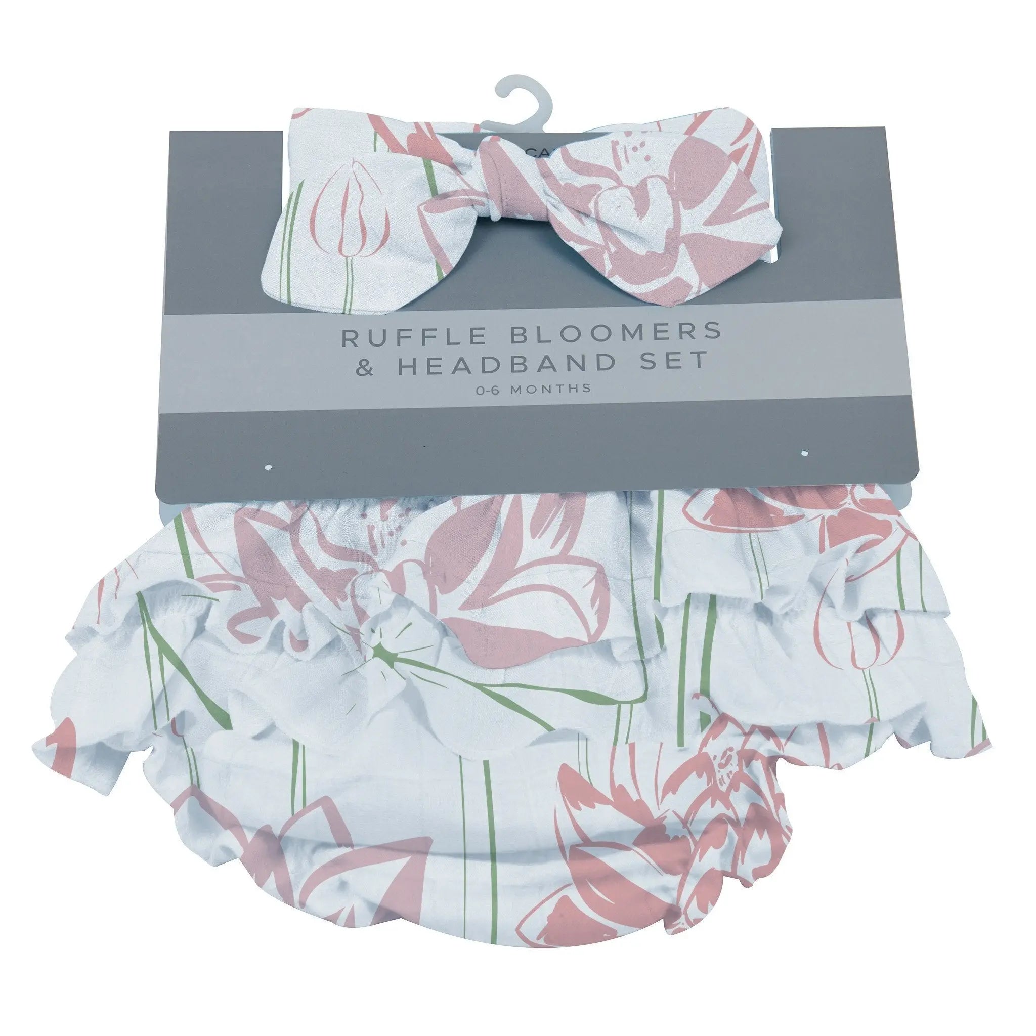 Water Lily Ruffle Bamboo Bloomer Headband Set Newcastle Classics