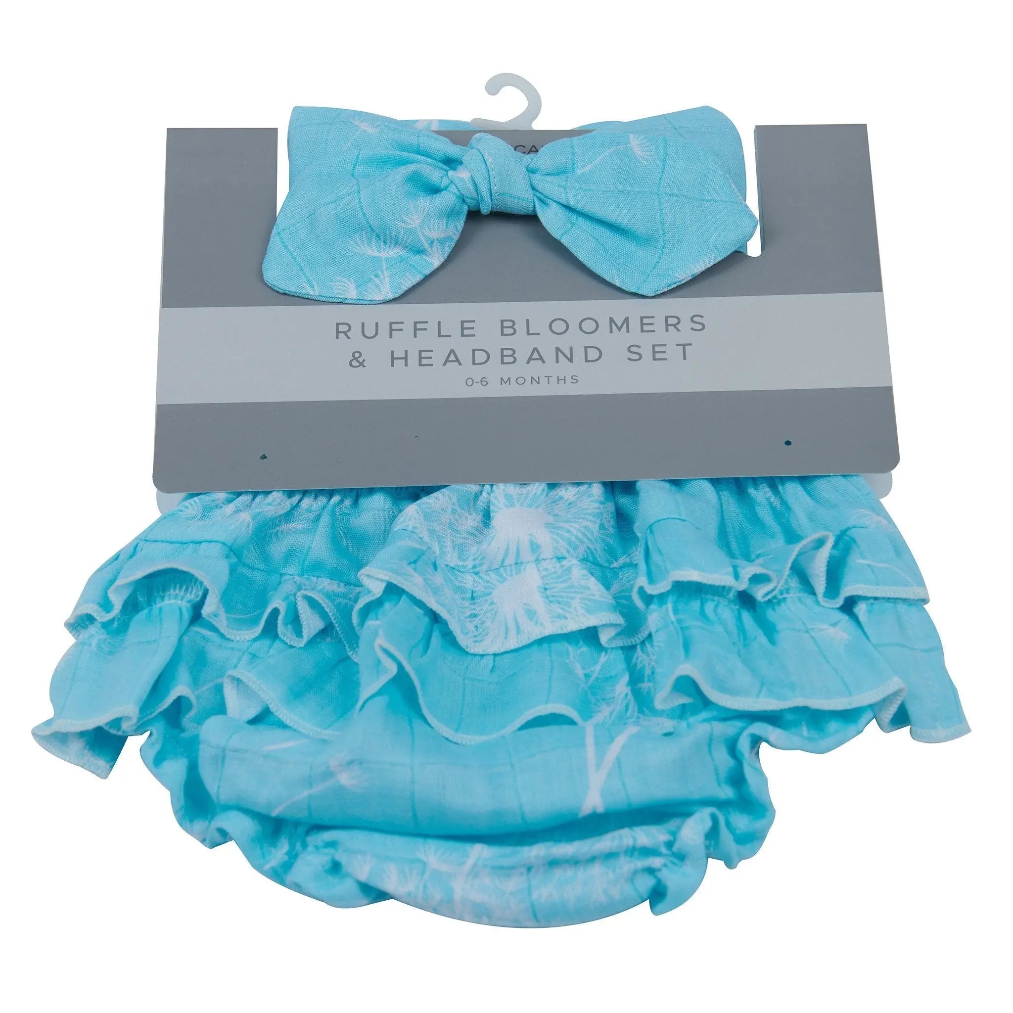 Dandelion Seeds Ruffle Bamboo Bloomer Headband Set Newcastle Classics