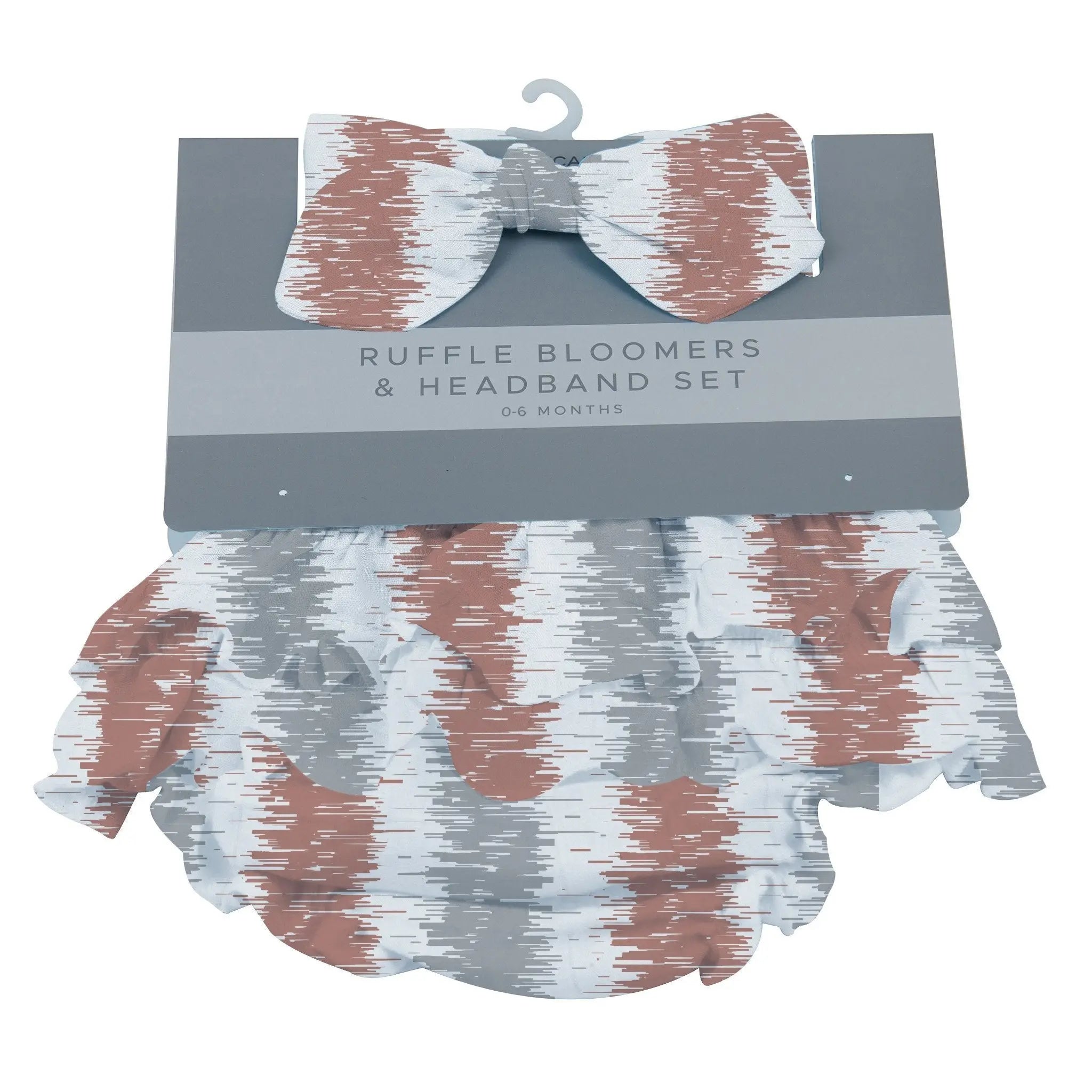 Western Stripe Ruffle Cotton Bloomer Headband Set Newcastle Classics