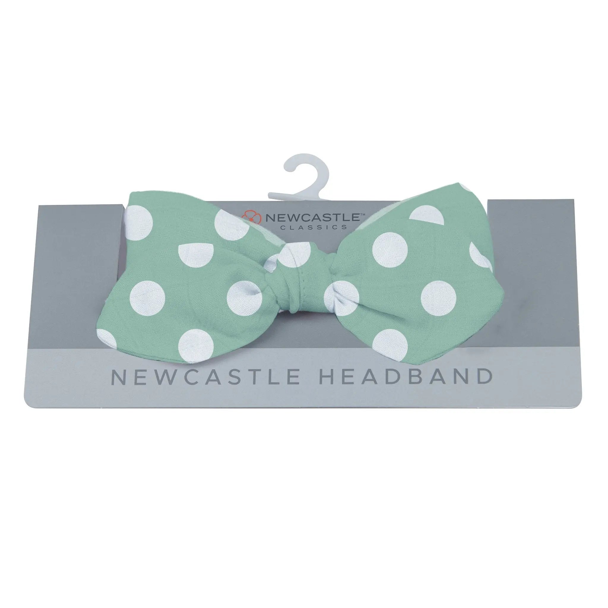 Jade Polka Dot Newcastle Headband Newcastle Classics