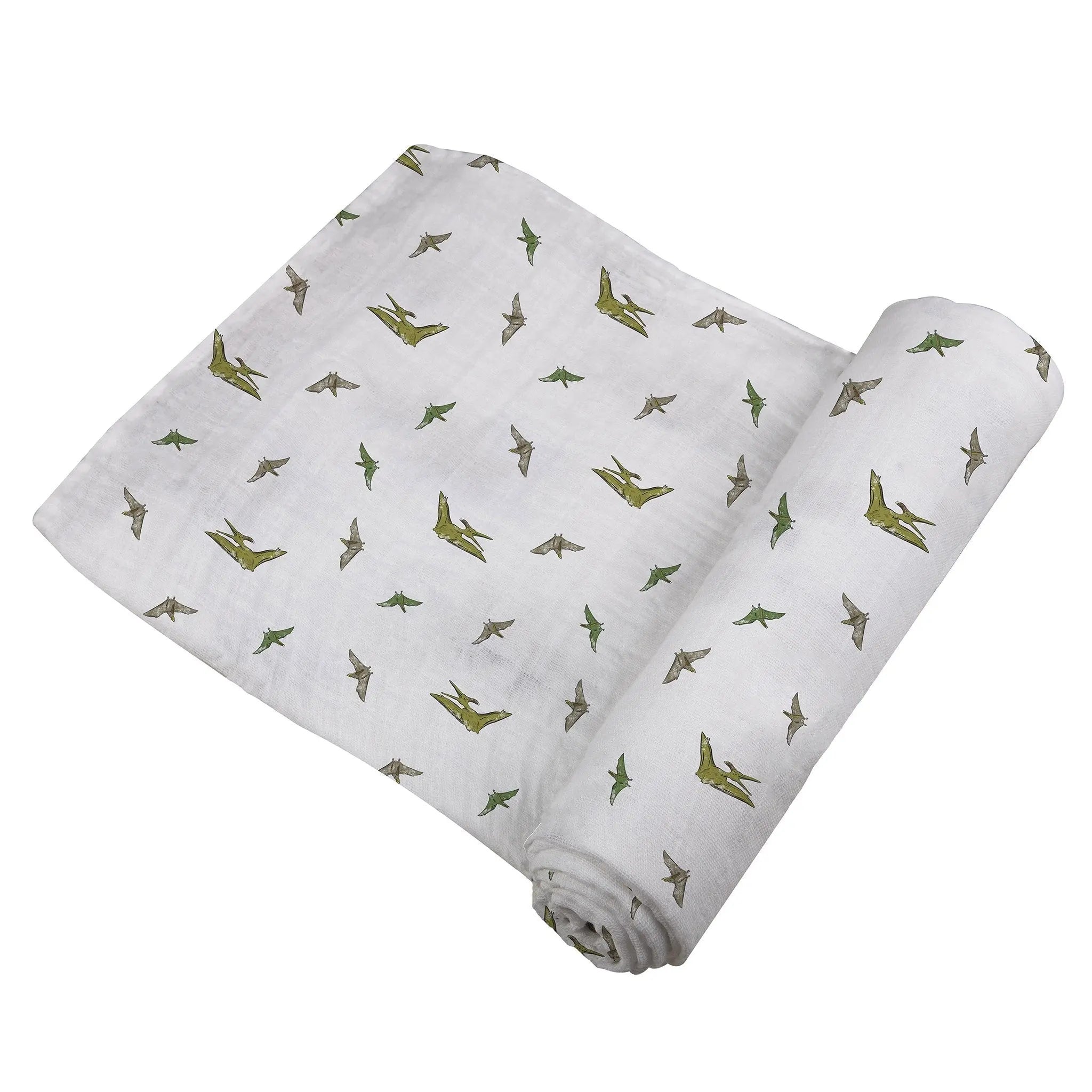 Pteranodon Cotton Muslin Swaddle