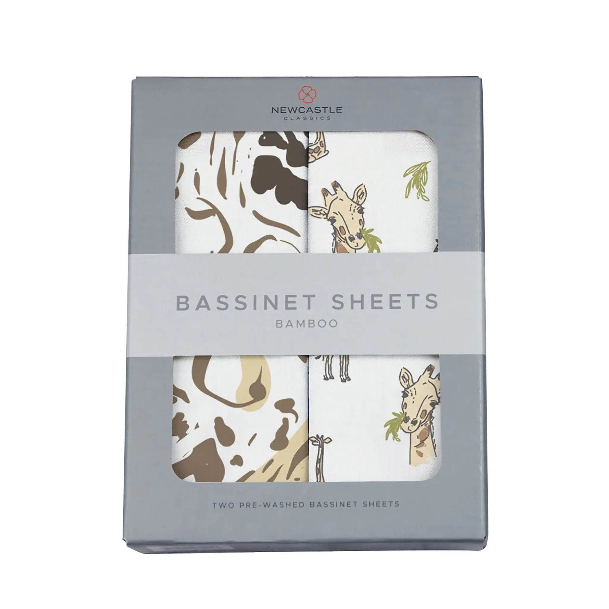 Animal Print and Hungry Giraffe Changing Pad Cover/Bamboo Bassinet Sheets