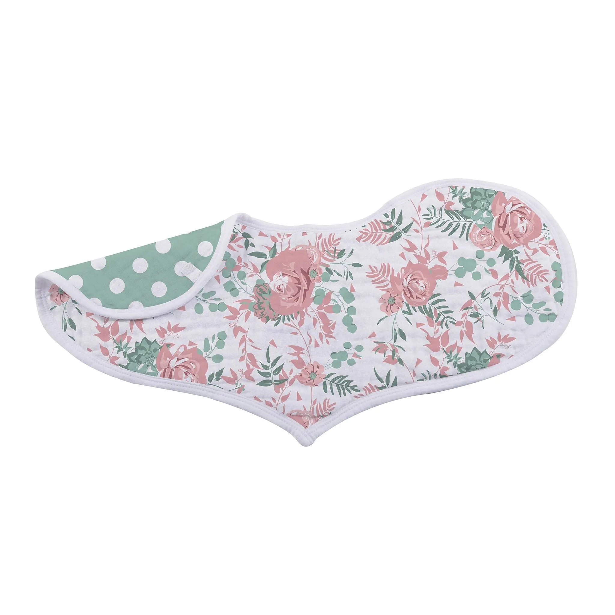 Desert Rose & Wild Horse Cotton Heart Bibs 2Pk