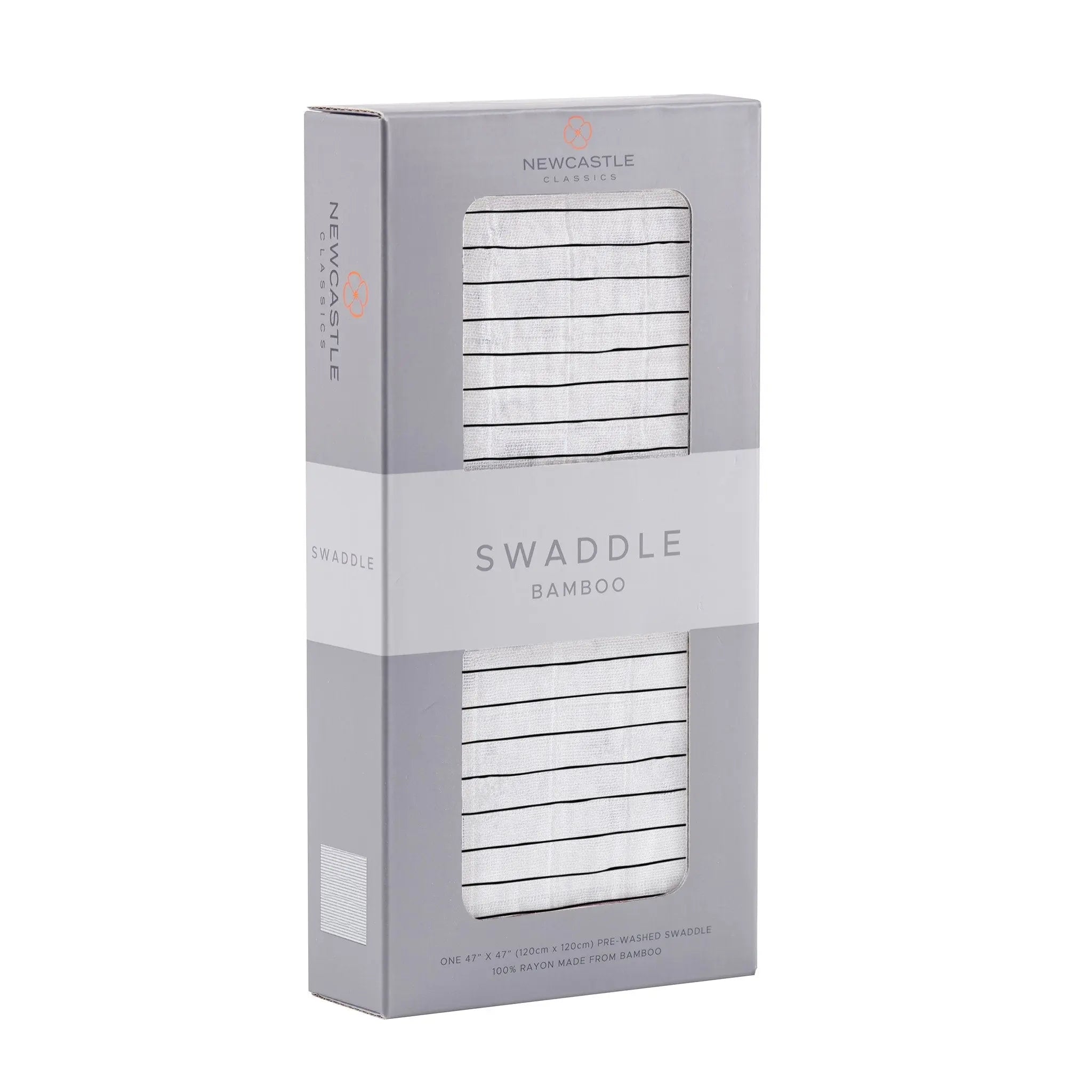Pencil Stripe Bamboo Swaddle
