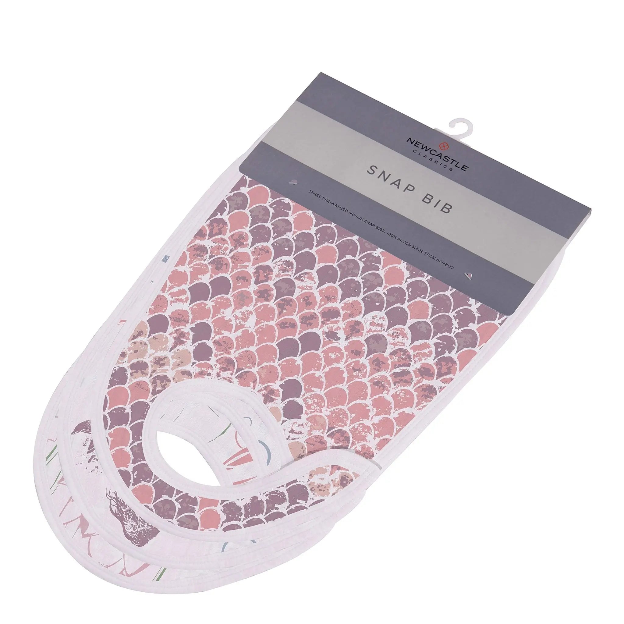 Under The Sea Bamboo Muslin Snap Bibs 3PK Newcastle Classics