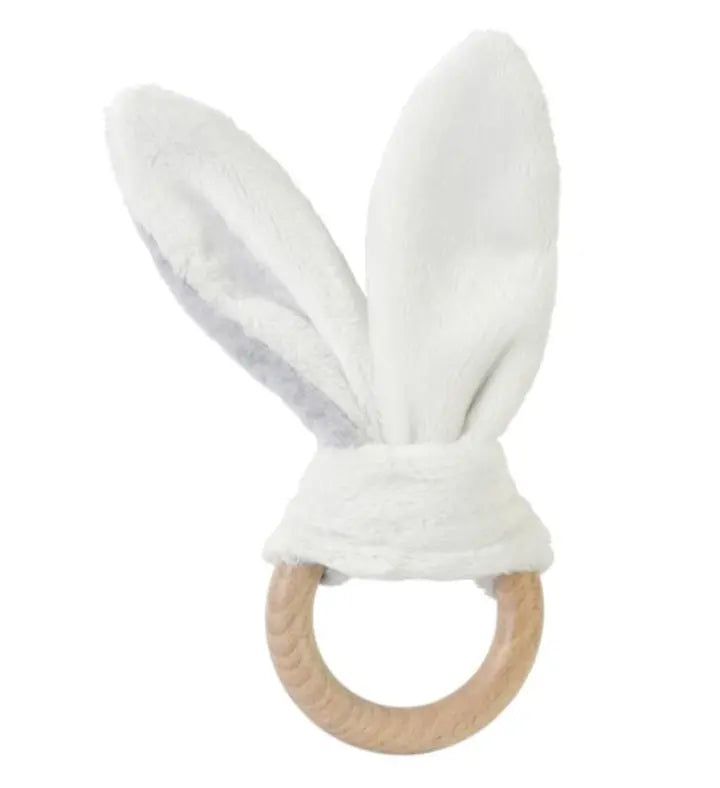 Bunny Wooden Teether (Grey) by Happy Horse Newcastle Classics