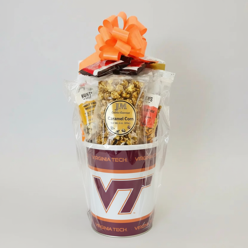 Virginia Tech Hokies Gift Tin Basket