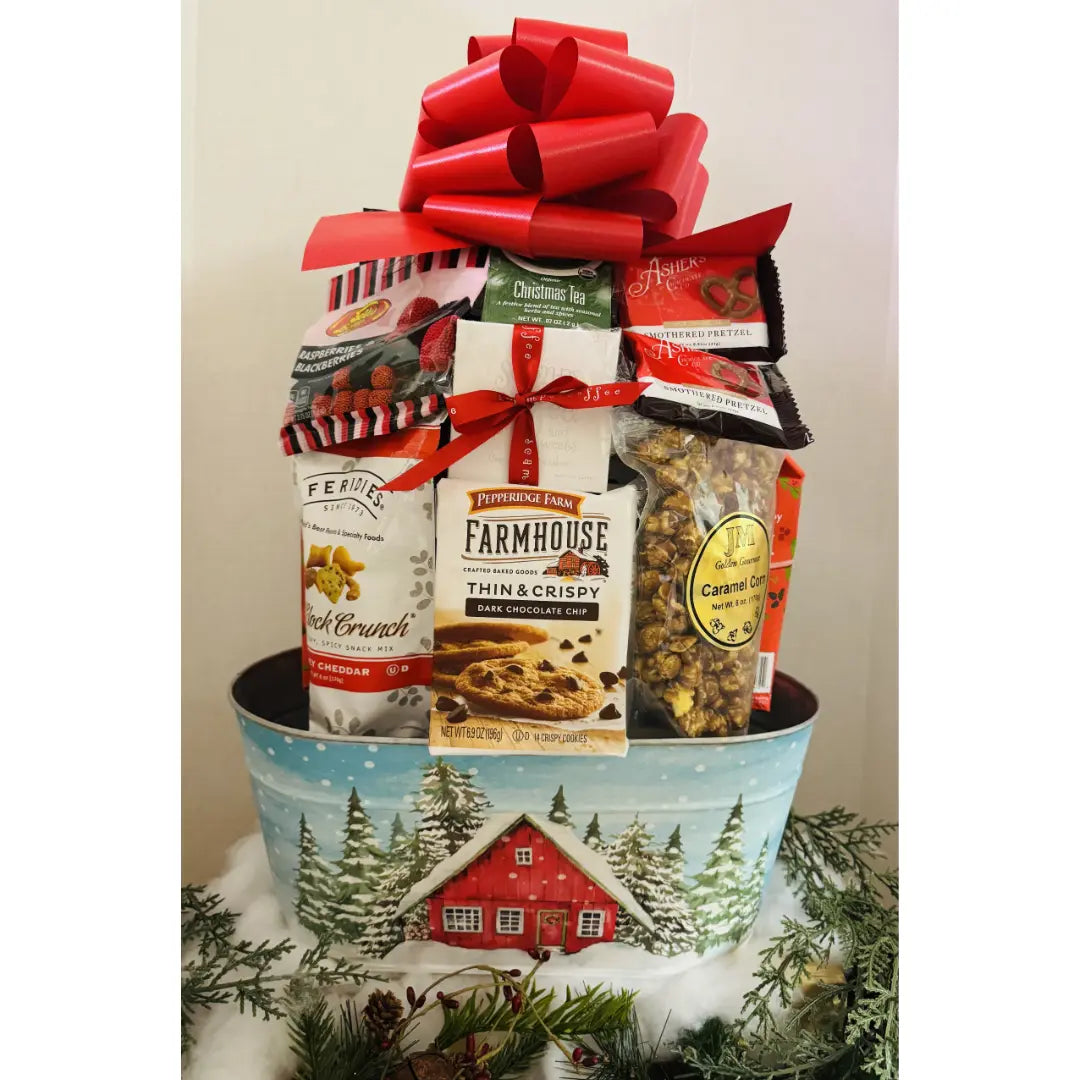 Premium Holiday Barn Gift Basket