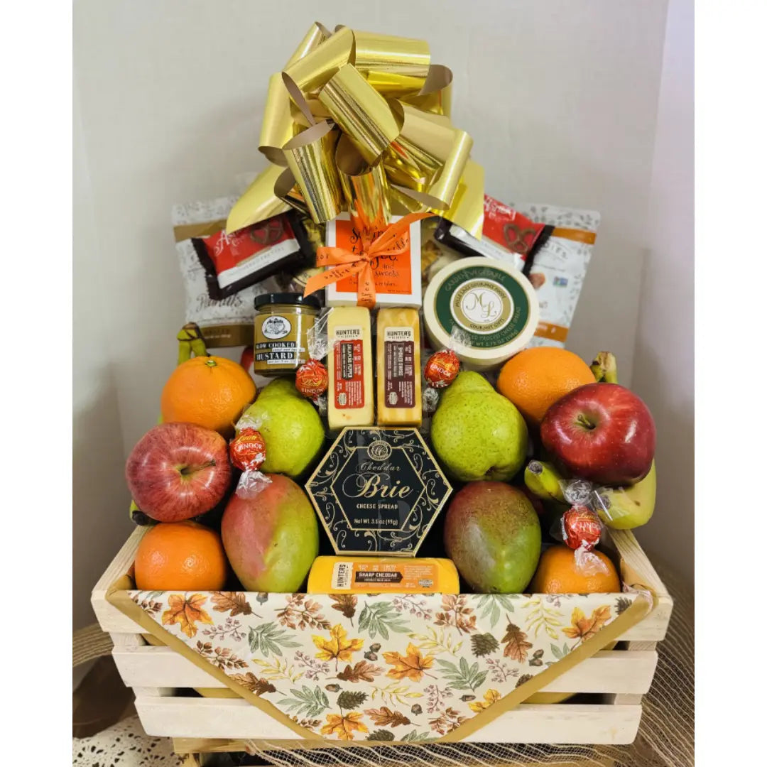 Premium Fruit & Cheese Gift Basket - Extra Large
